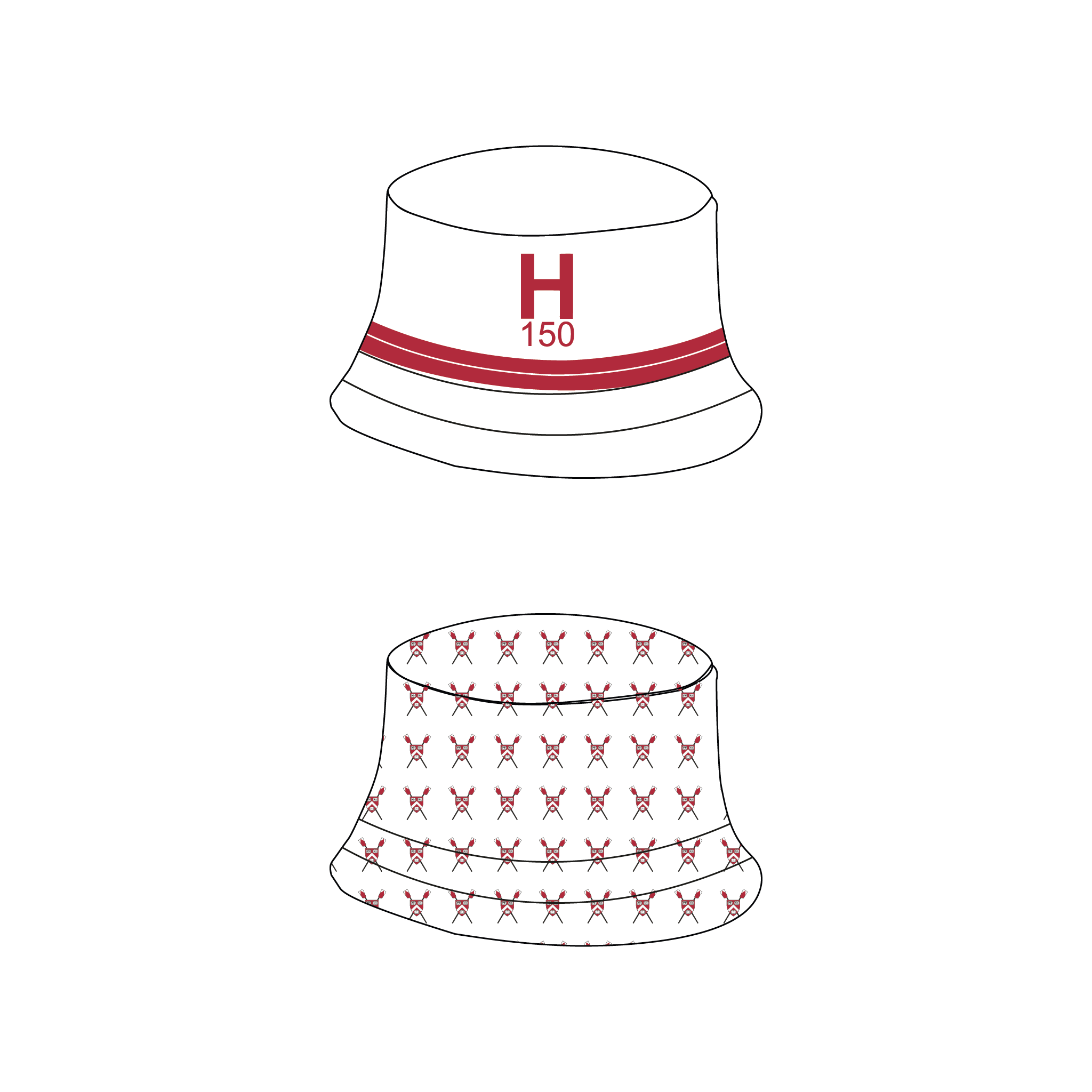 Harvard Lightweights Reversible Bucket Hat