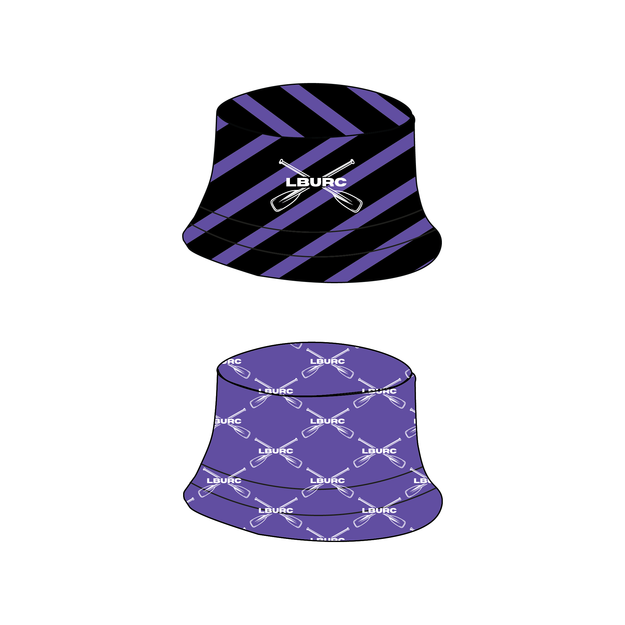 Leeds Beckett University Rowing Club Reversible Bucket Hat