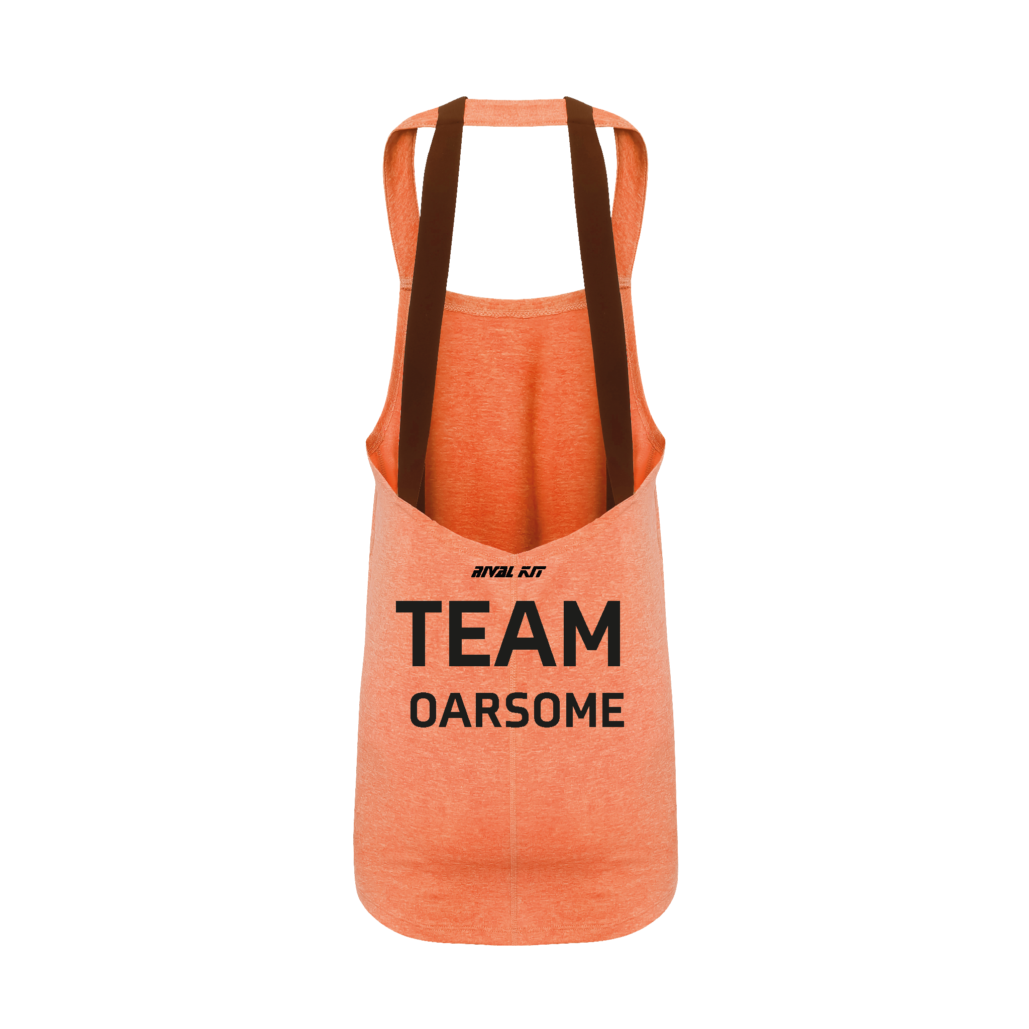 Team Oarsome Indoor Rowing Club Orange Gym Vest