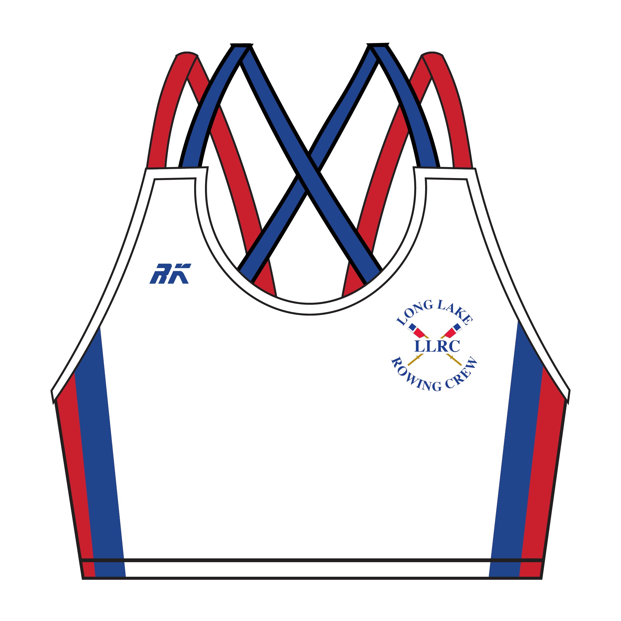 Long Lake Rowing Crew Strappy Sports Bra