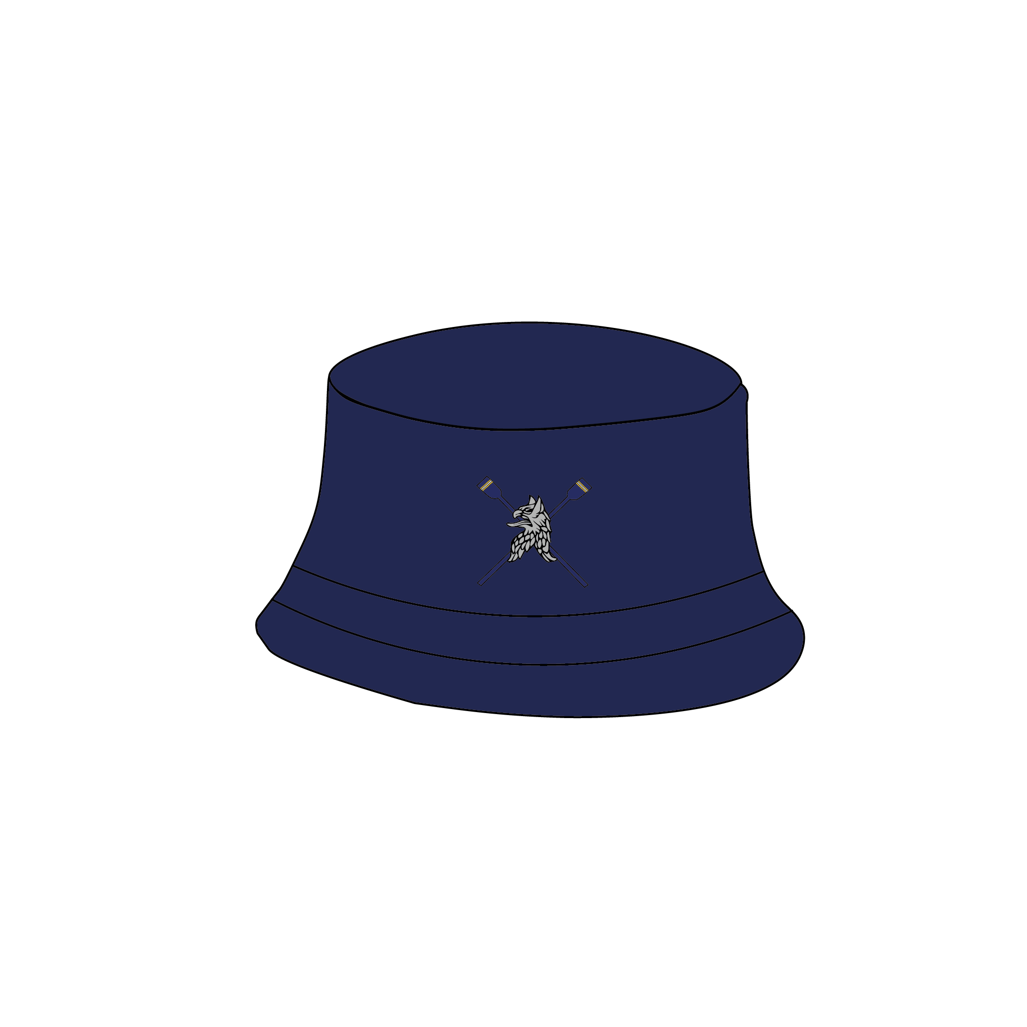 Newnham College Boat Club Reversible Bucket Hat