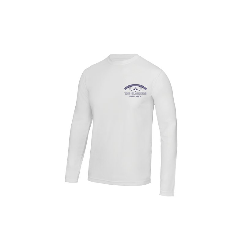 Twickenham Islanders Long Sleeve Gym T-Shirt White