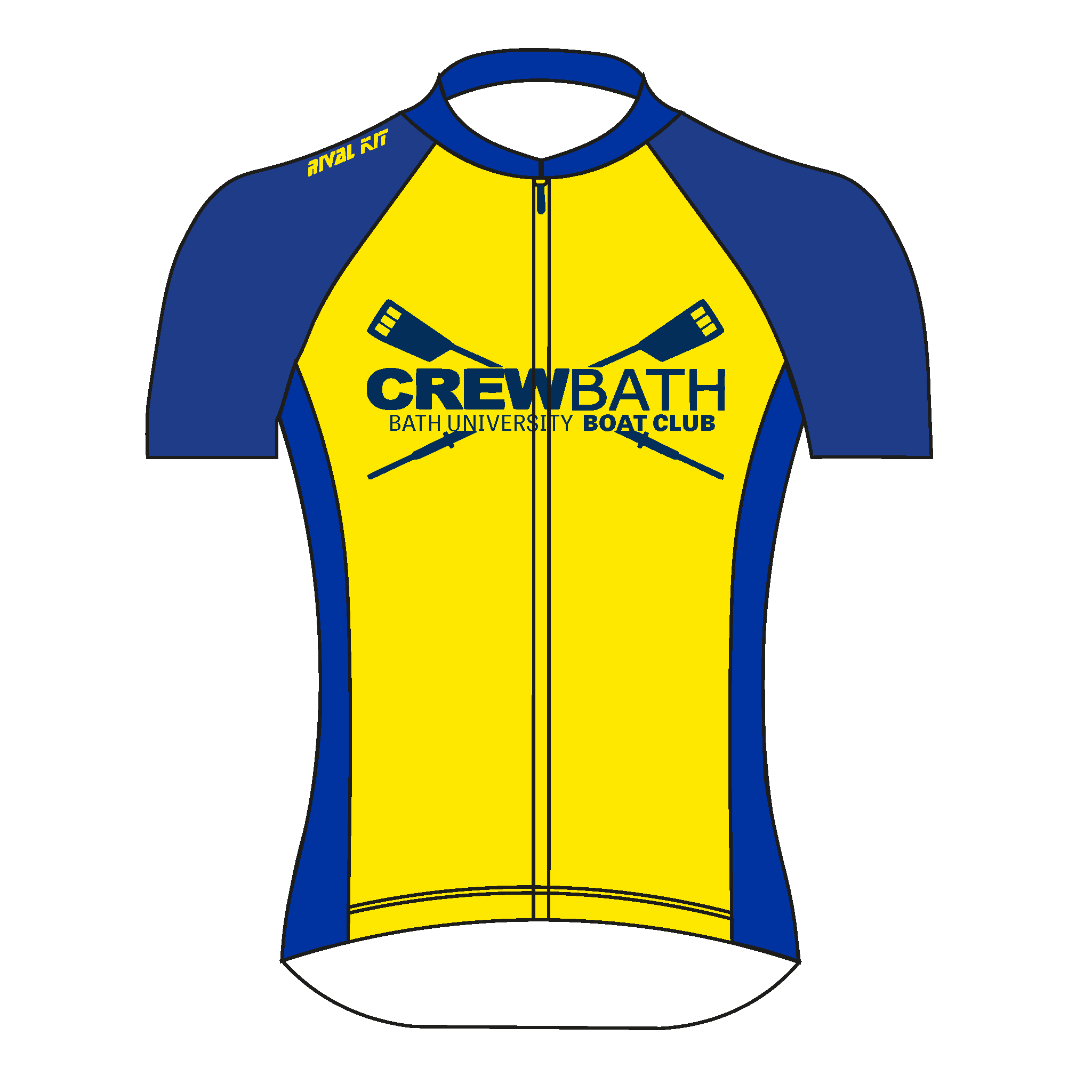 University of Bath Boat Club Crew Bath Short Sleeve Cycling Training jersey