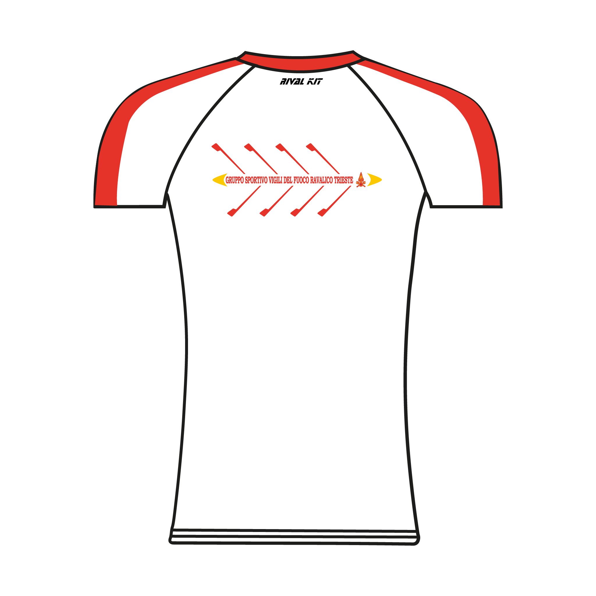 Trieste Firefighter's Rowing Club Short Sleeve Base Layer