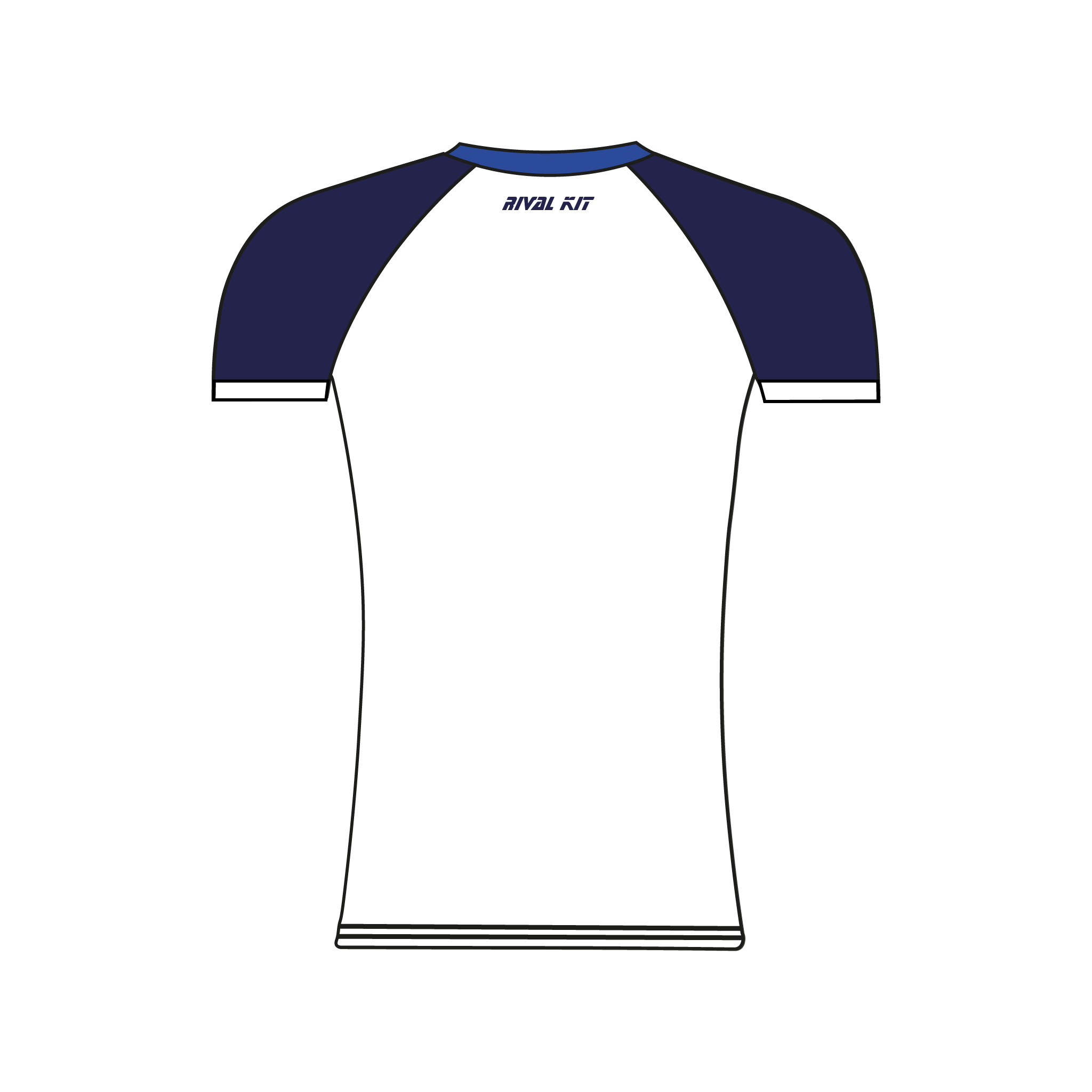 Old Canfordian Boat Club Navy and White Short Sleeve Base Layer
