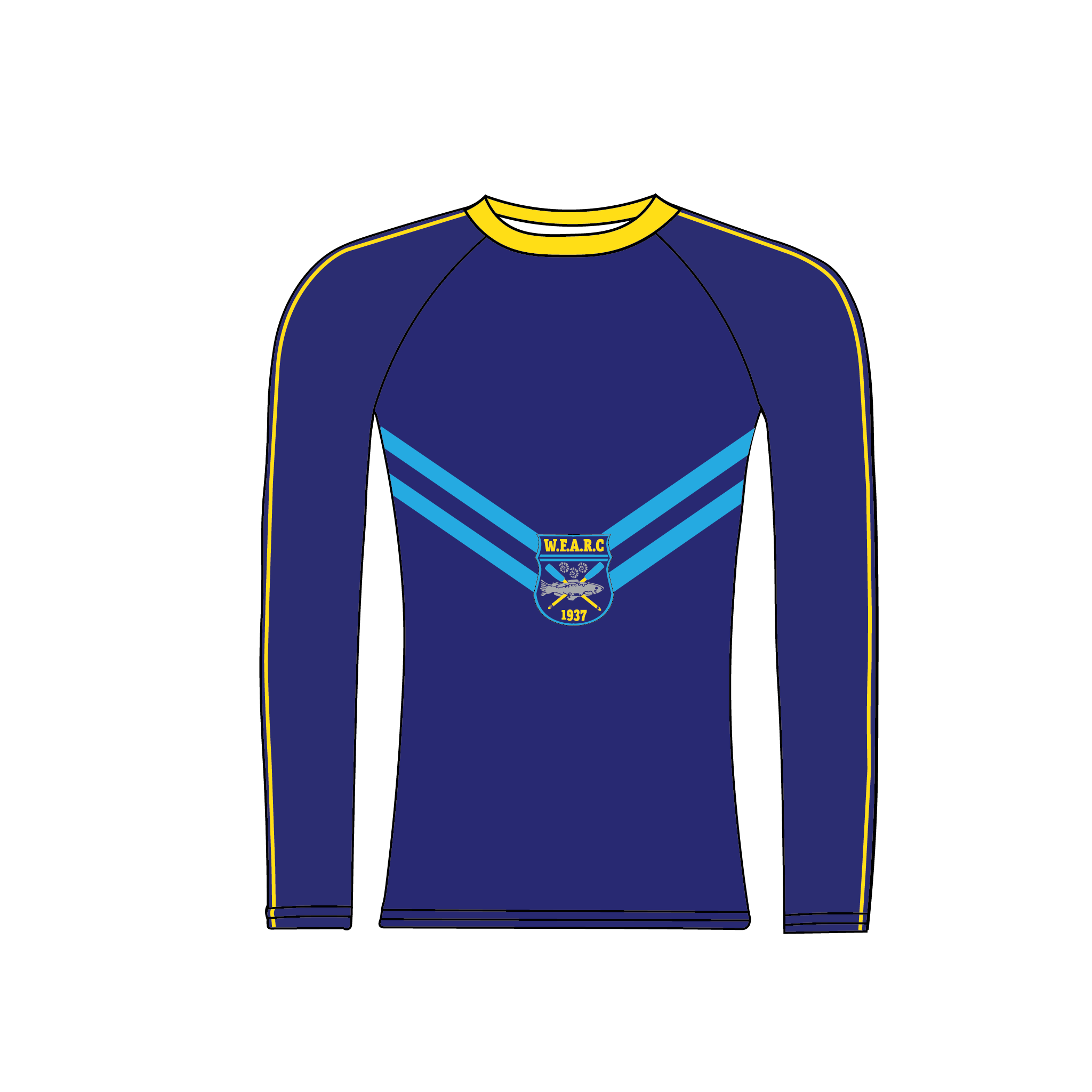 Whitby Fishermen?? Amateur Rowing Club Long Sleeve Base Layer