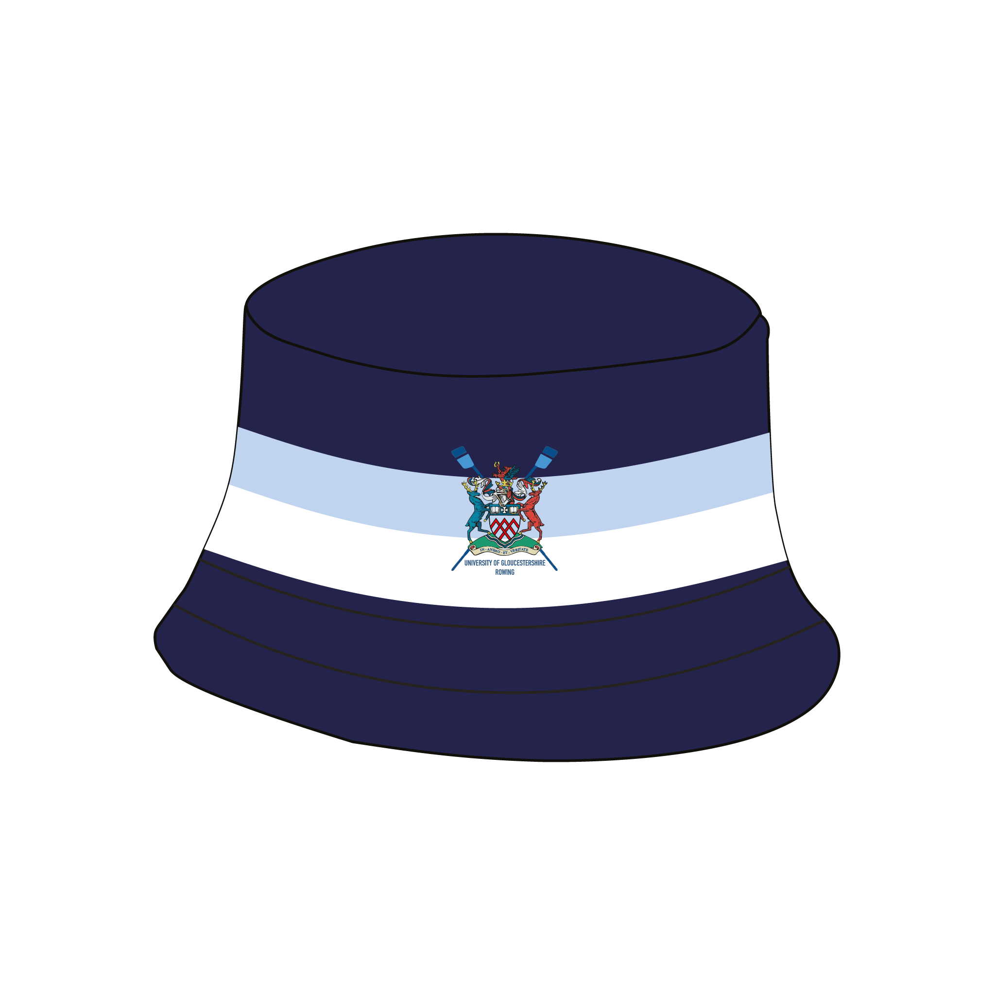 University of Gloucestershire Rowing Club Reversible Bucket Hat