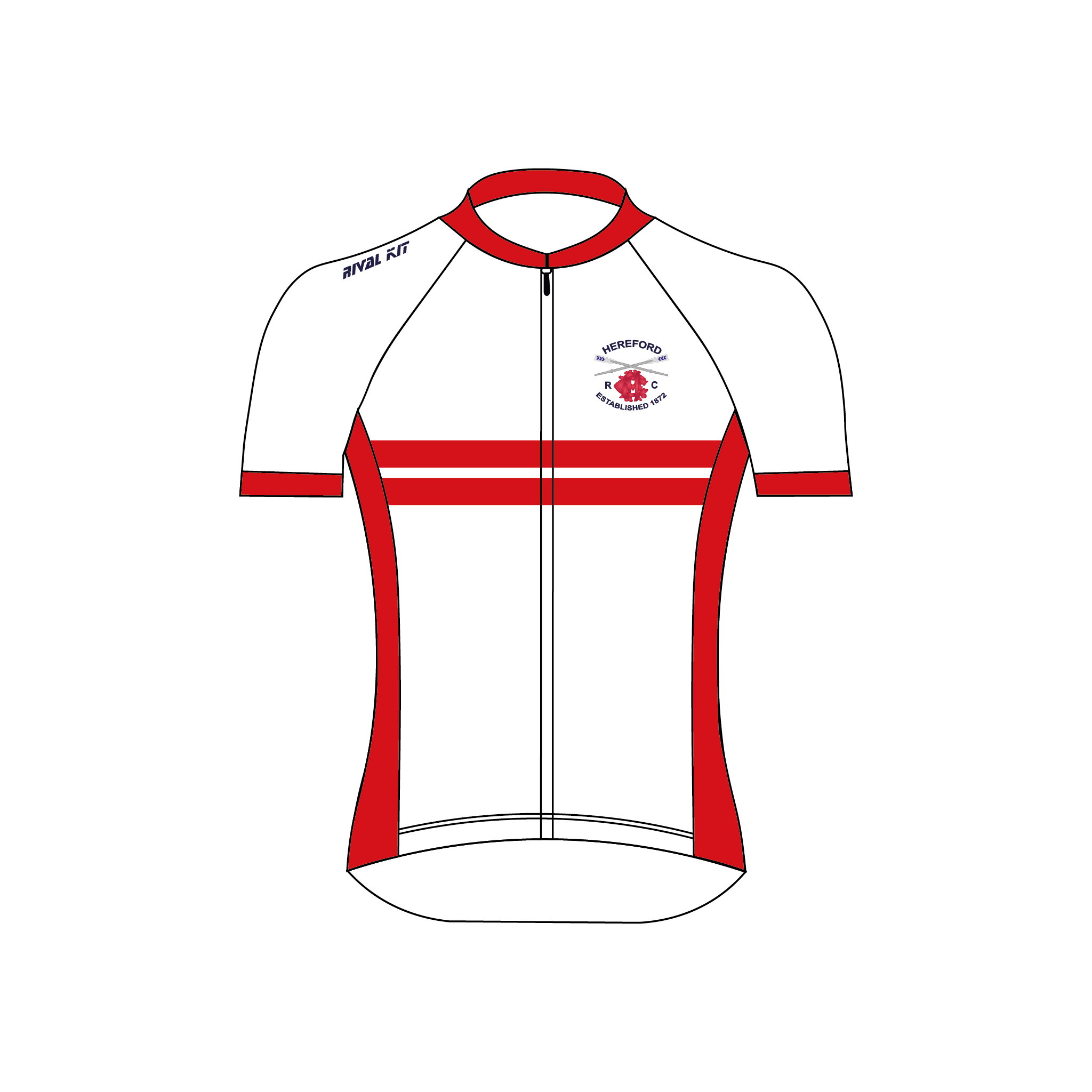 Hereford Rowing Club Short Sleeve Cycling Jersey