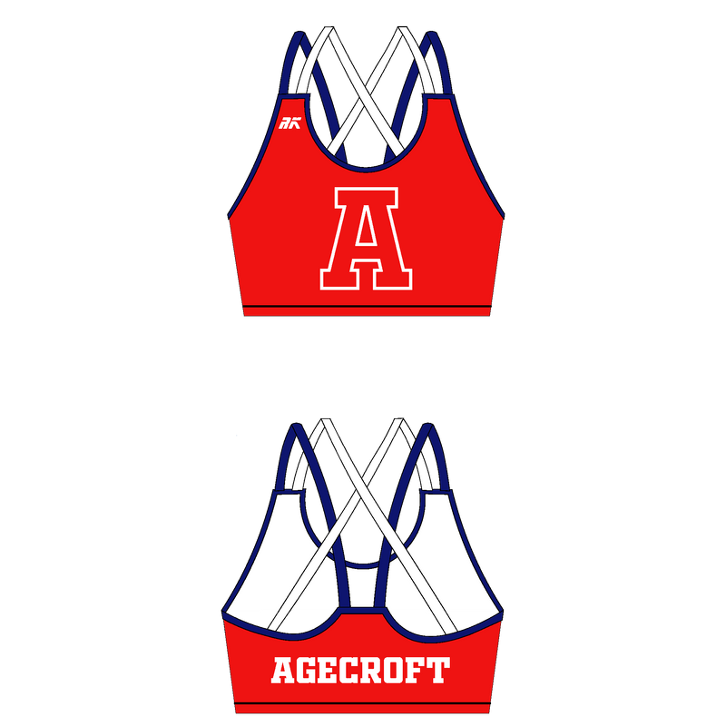 Agecroft Rowing Club Strappy Sports Bra