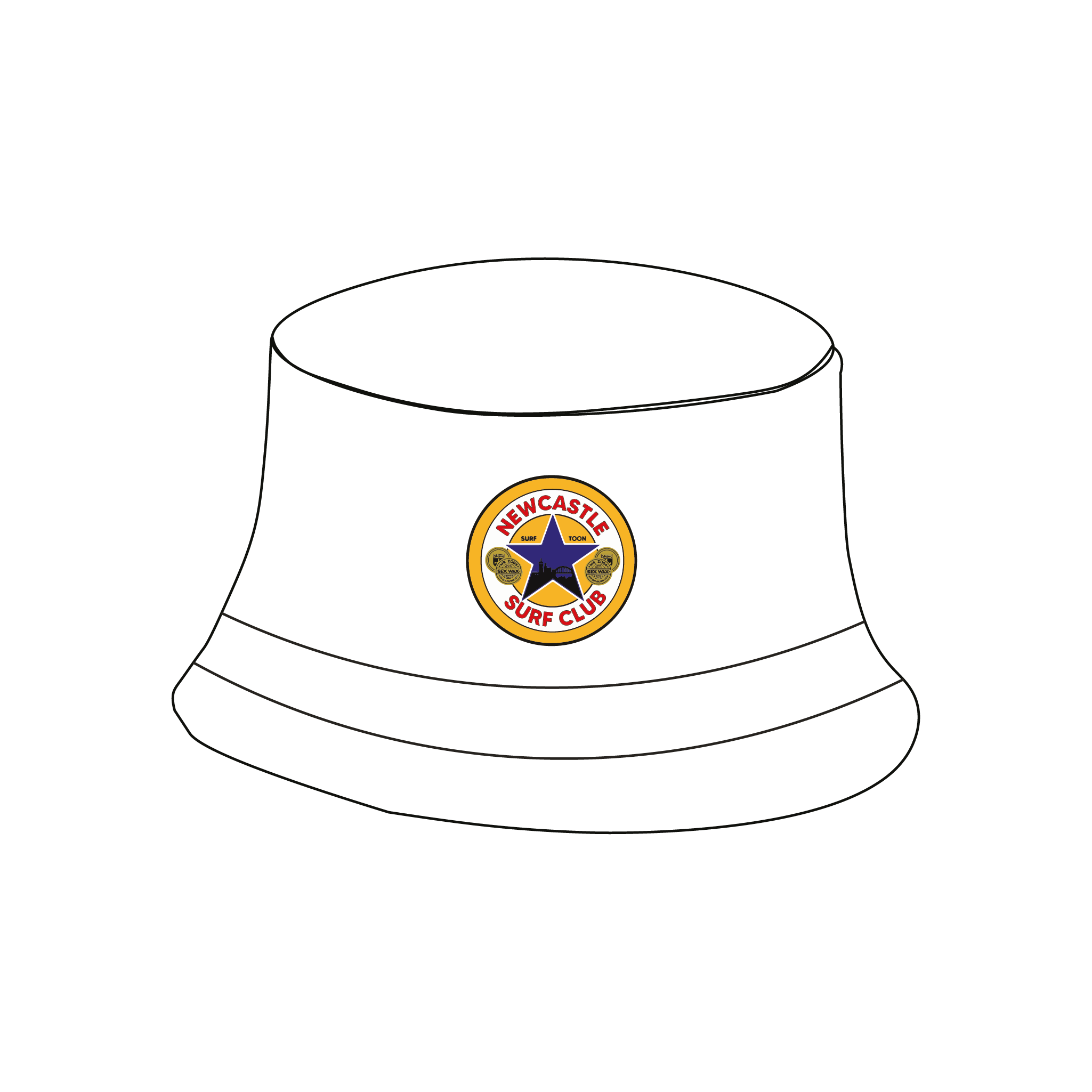 Newcastle Surf Club  Reversible Bucket Hat
