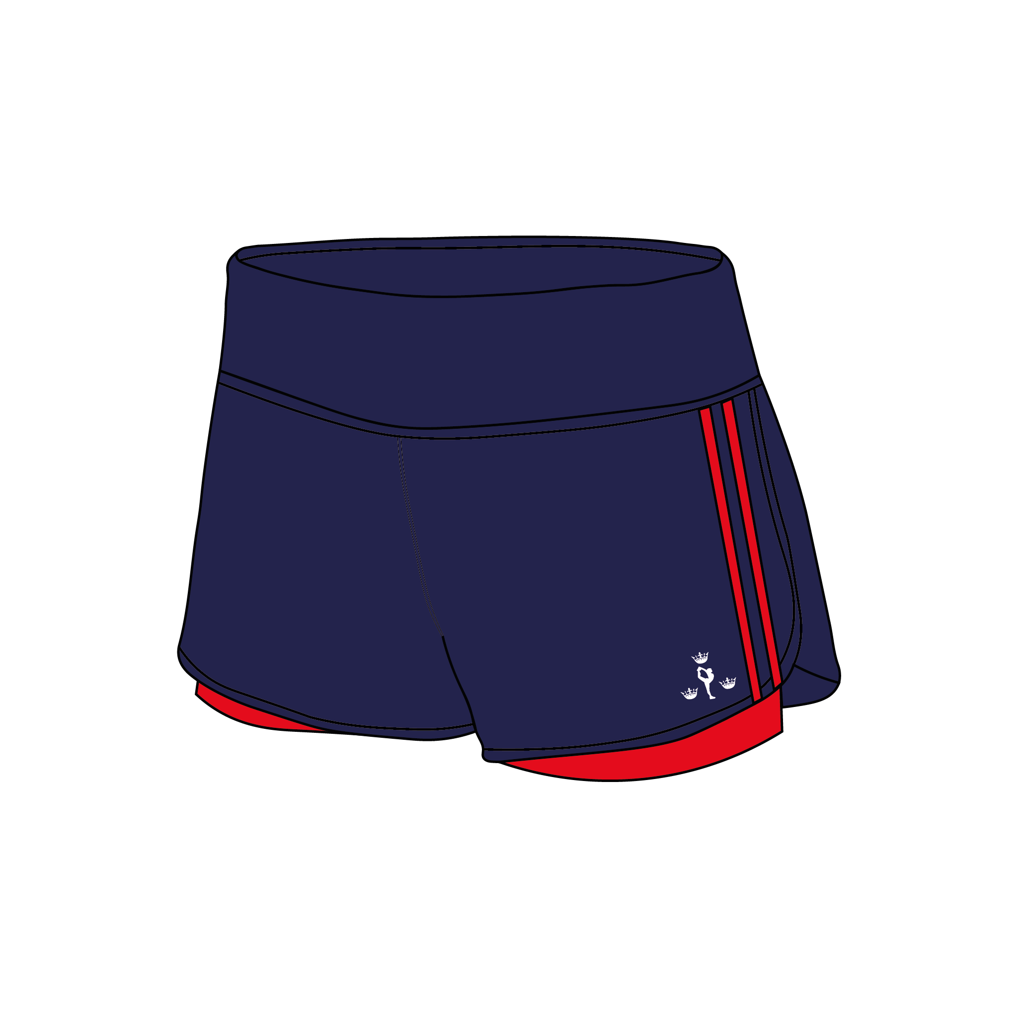 Oxford Sirens Cheerleading Female Gym Shorts
