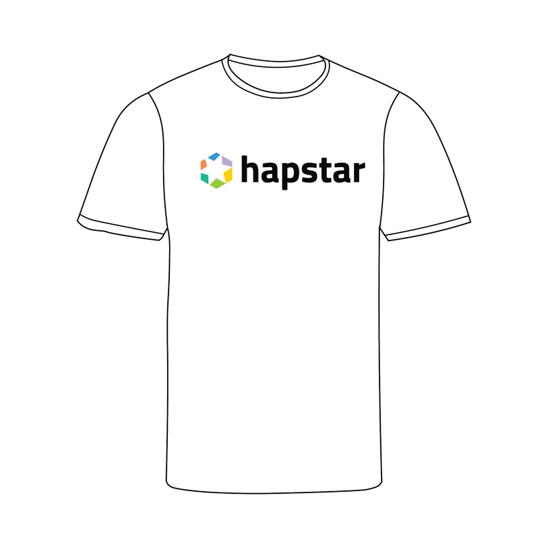 Hapstar White Casual T-Shirt