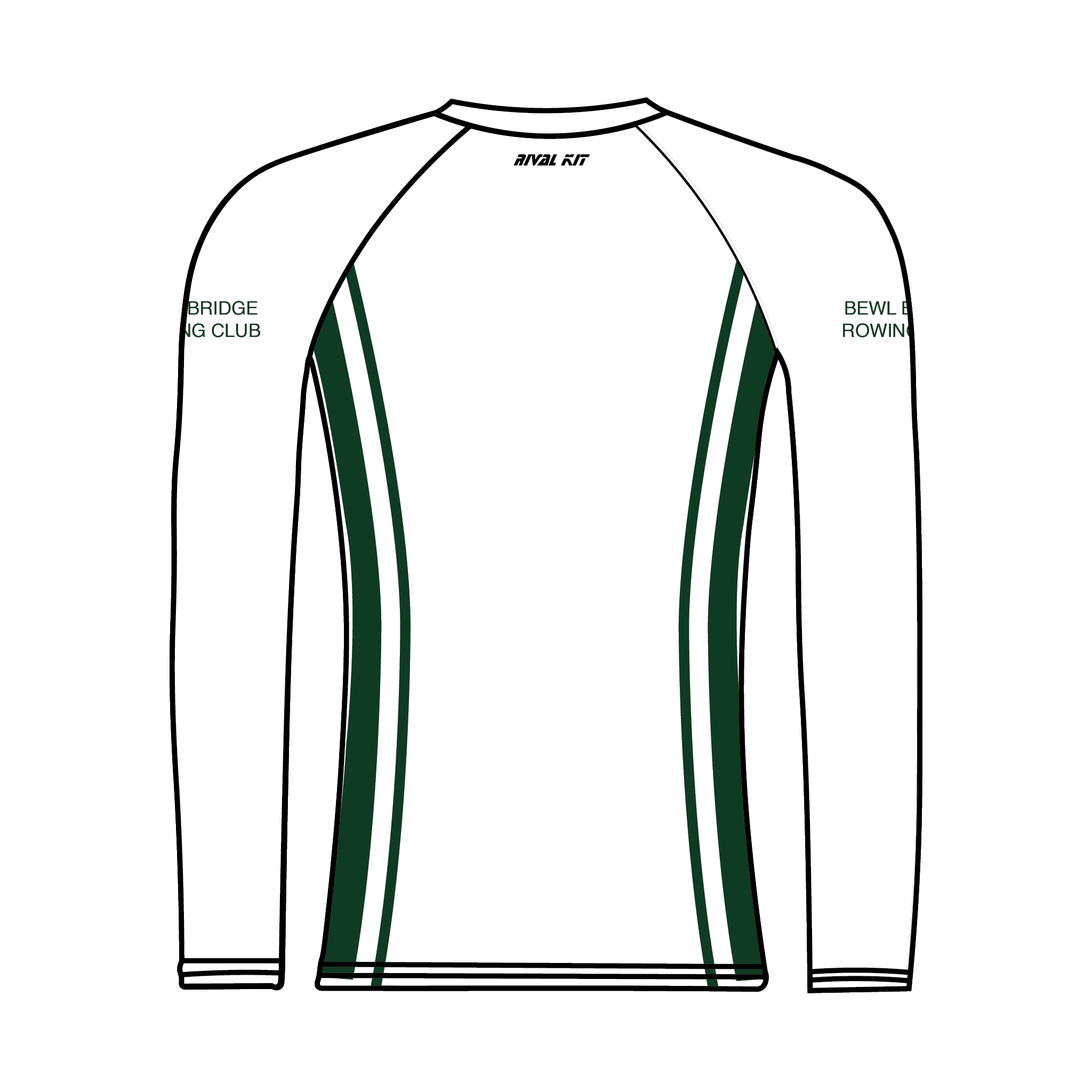 BBRC Training Baselayer LONG SLEEVE WHITE BASELAYER
