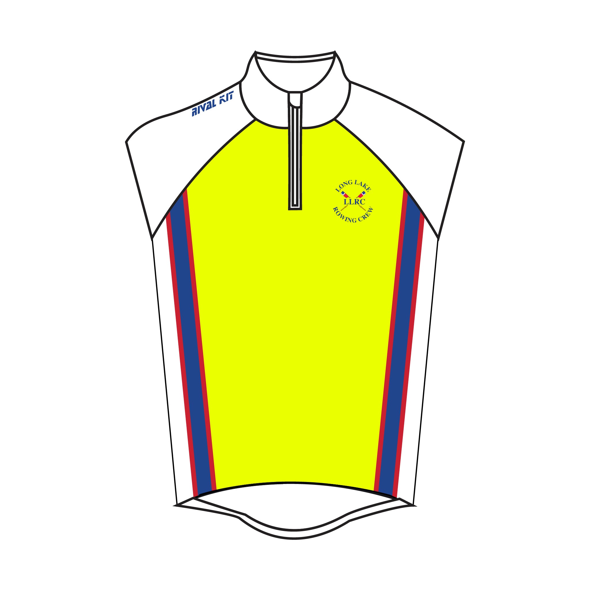 Long Lake Rowing Crew Hi-Vis Thermal Gilet