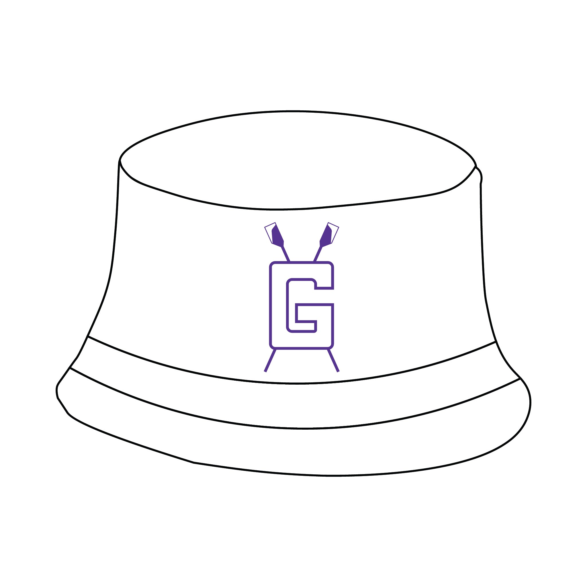 Gonzaga College High School Rowing Reversible Bucket Hat