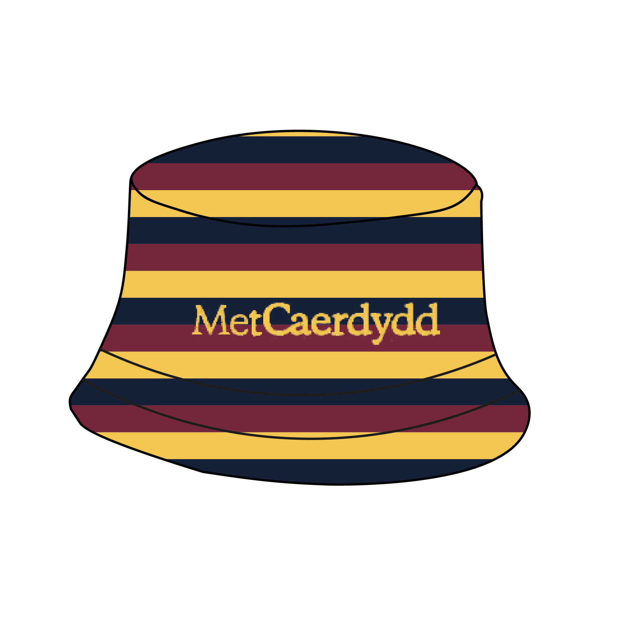 Cardiff Met Boat Club Reversible Bucket Hat