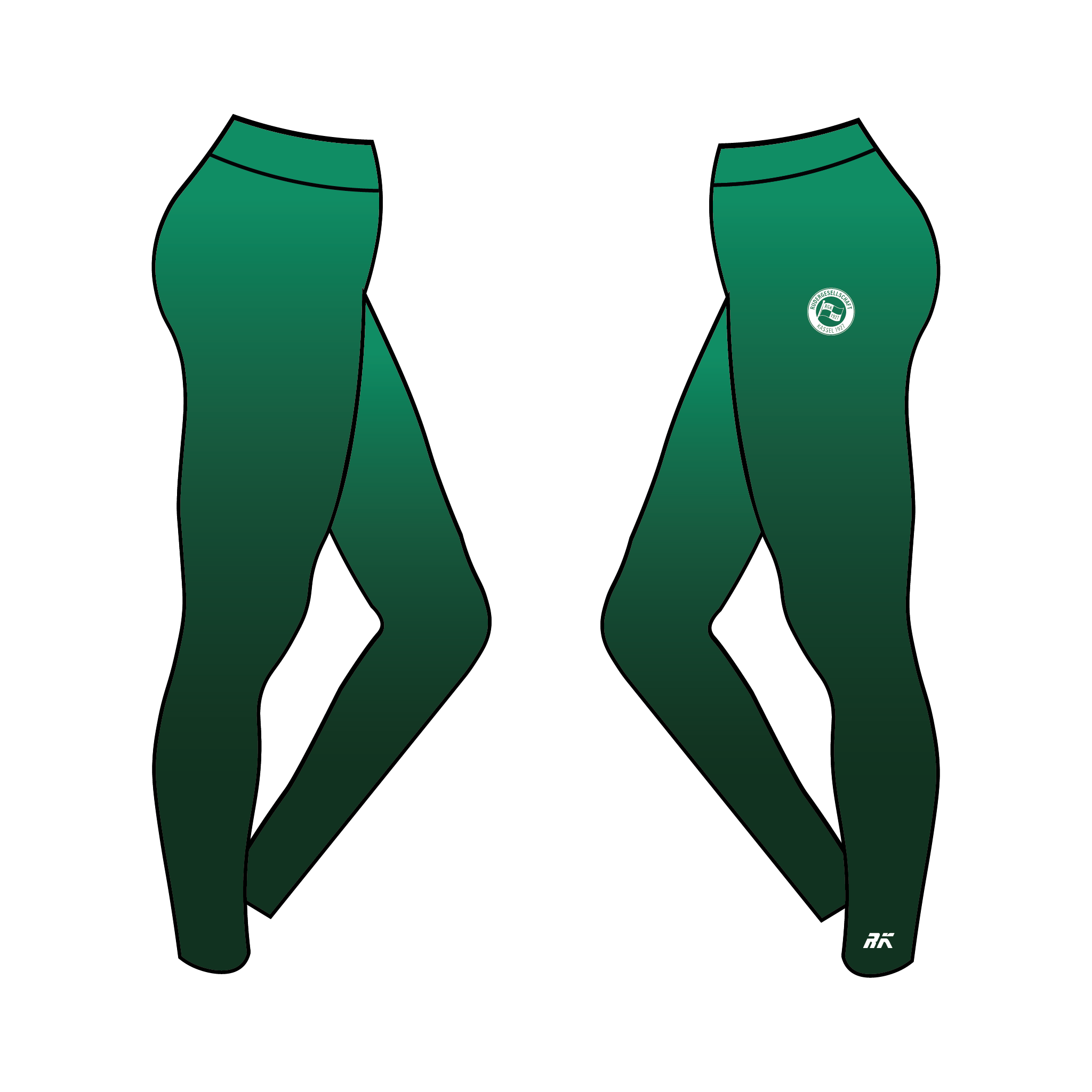 Rudergesellschaft Kassel 1927 Gradient Leggings