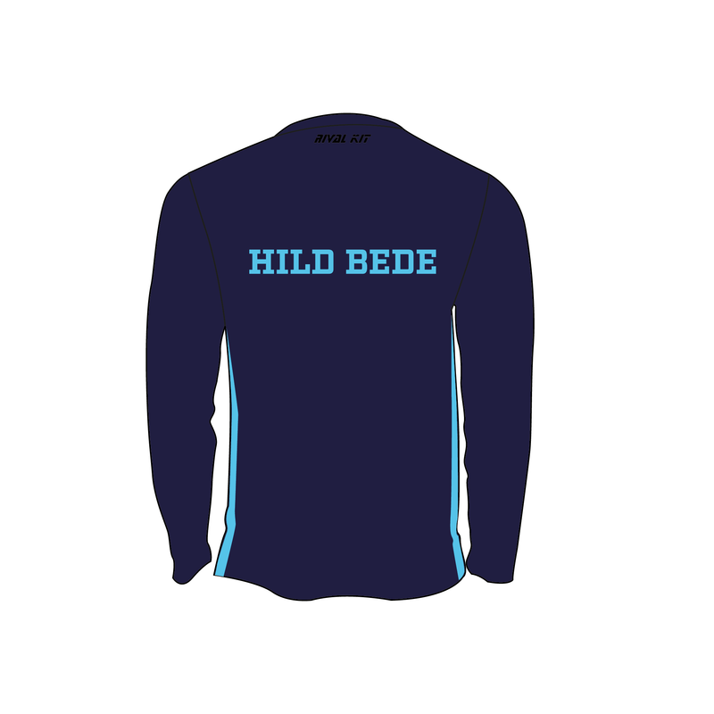 Hild Bede Navy Bespoke Long Sleeve Gym T-Shirt