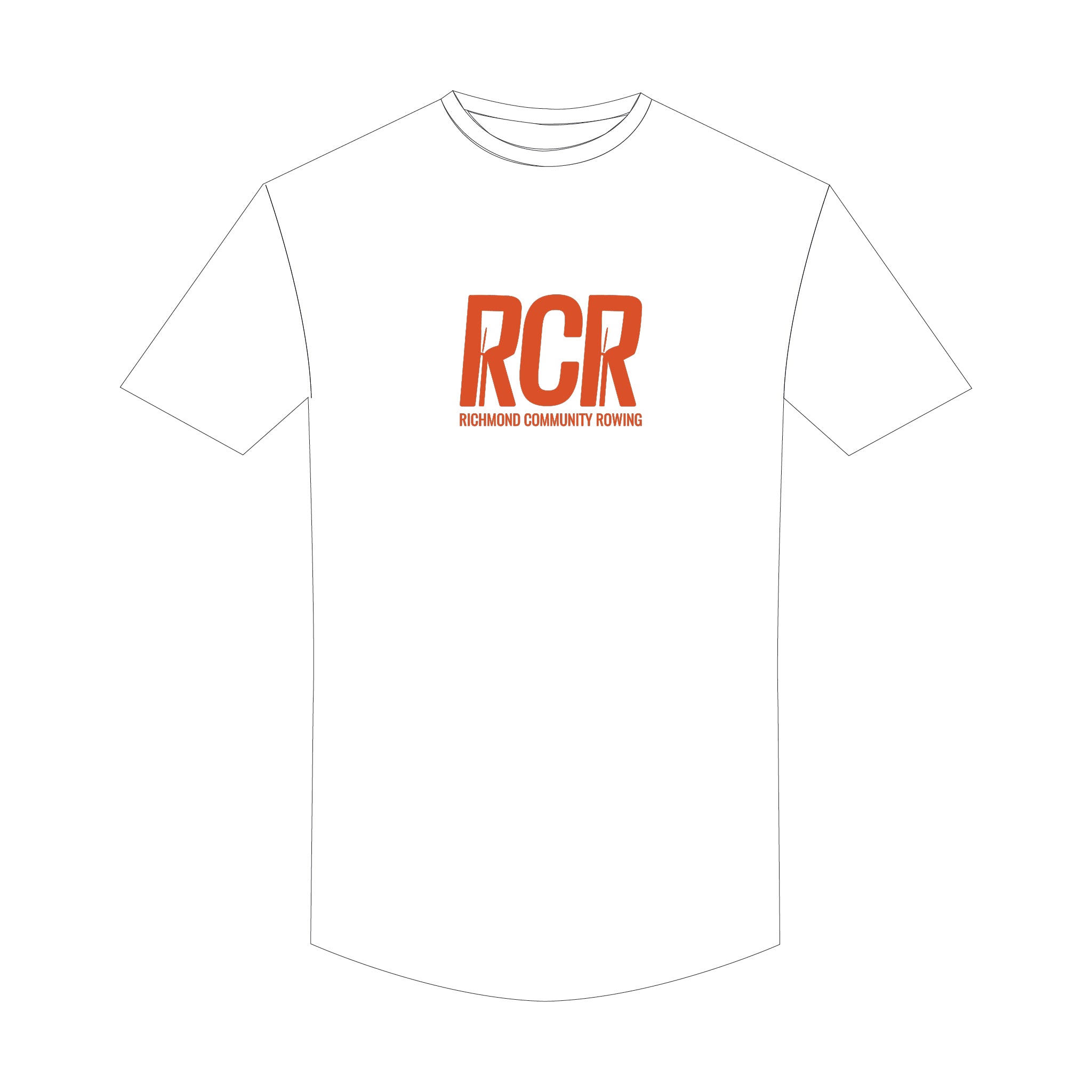 Richmond Community Rowing White Short Sleeve Gym T-Shirt