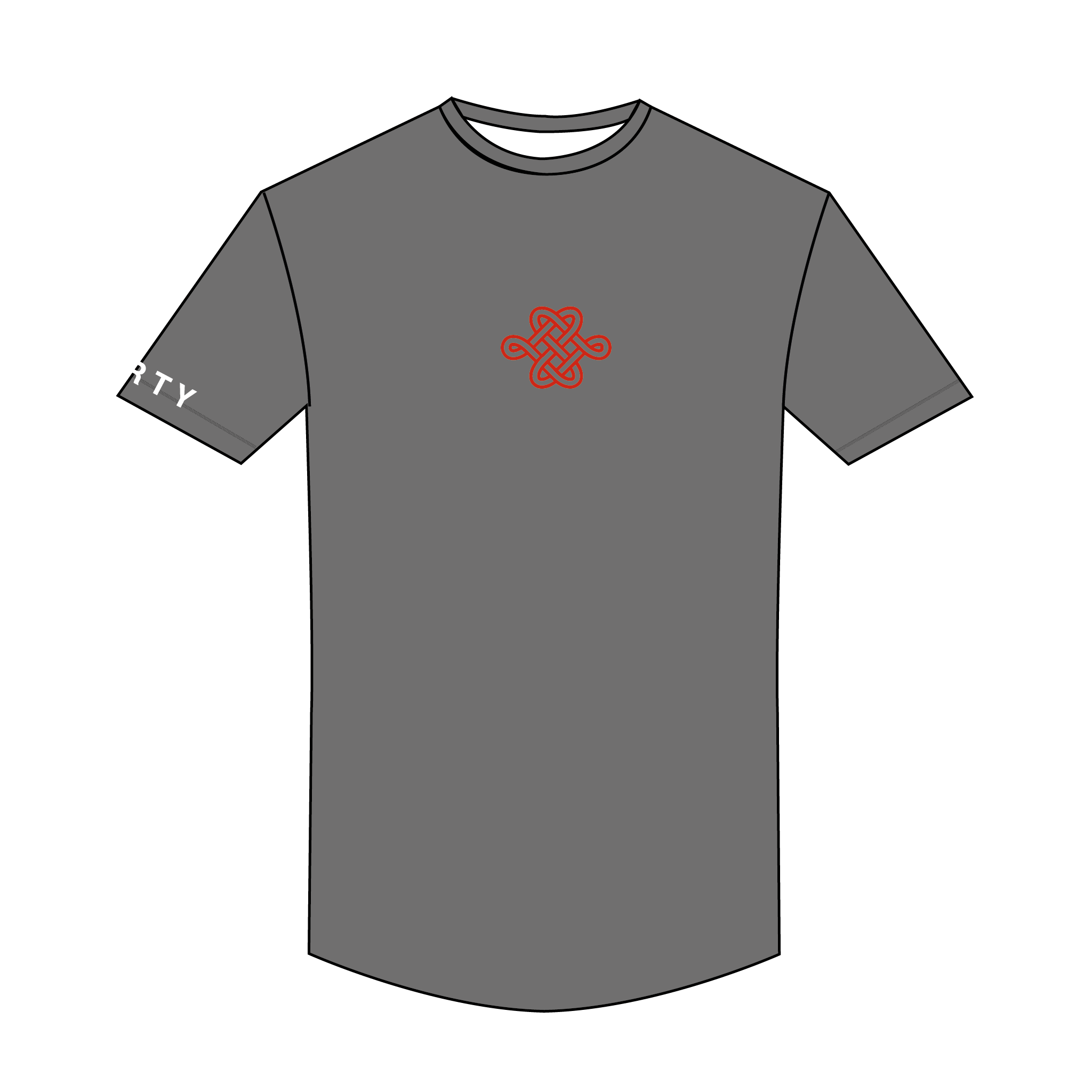 Portelthen & District Pipe Band Grey Casual T-Shirt