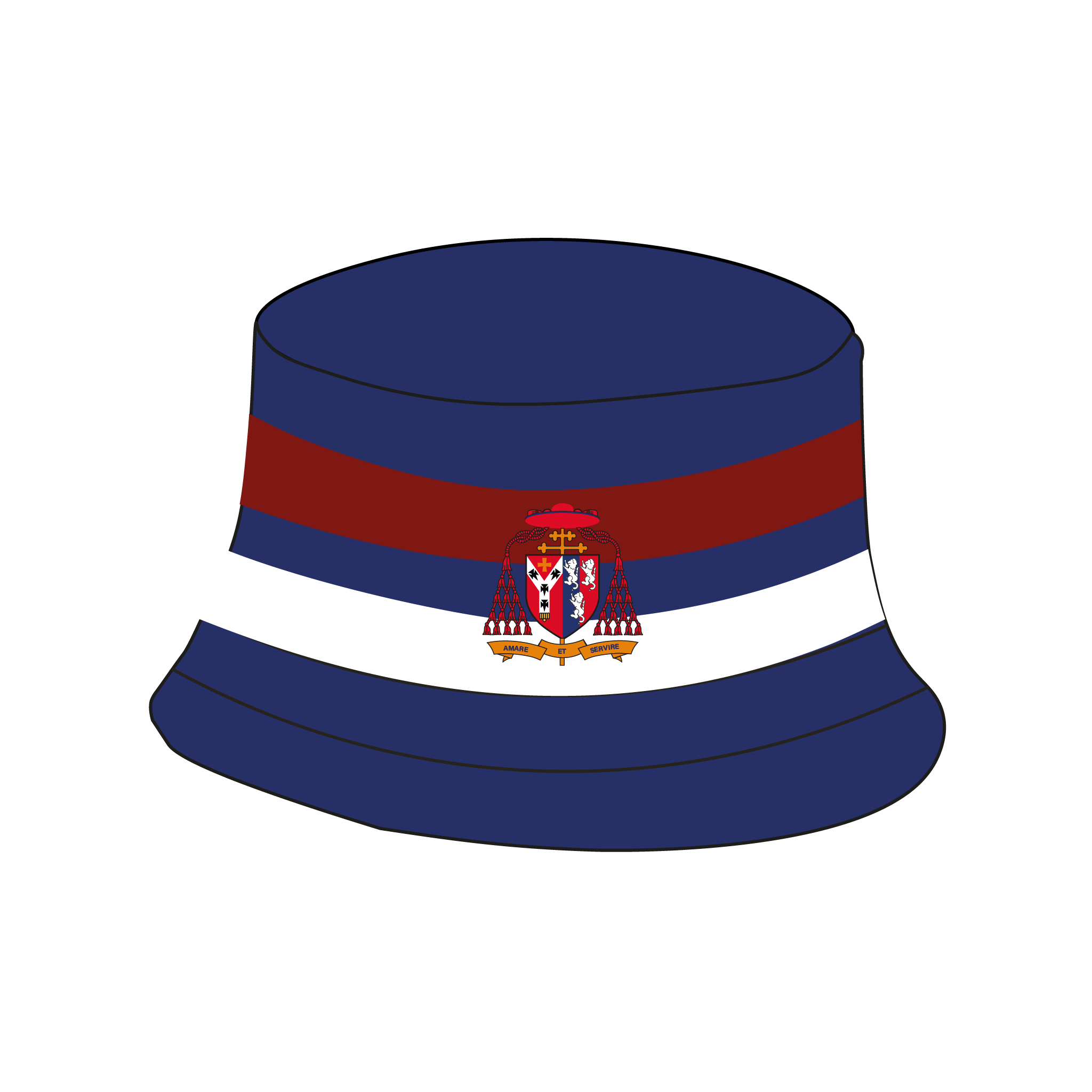Cardinal Vaughan Boat Club Reversible Bucket Hat