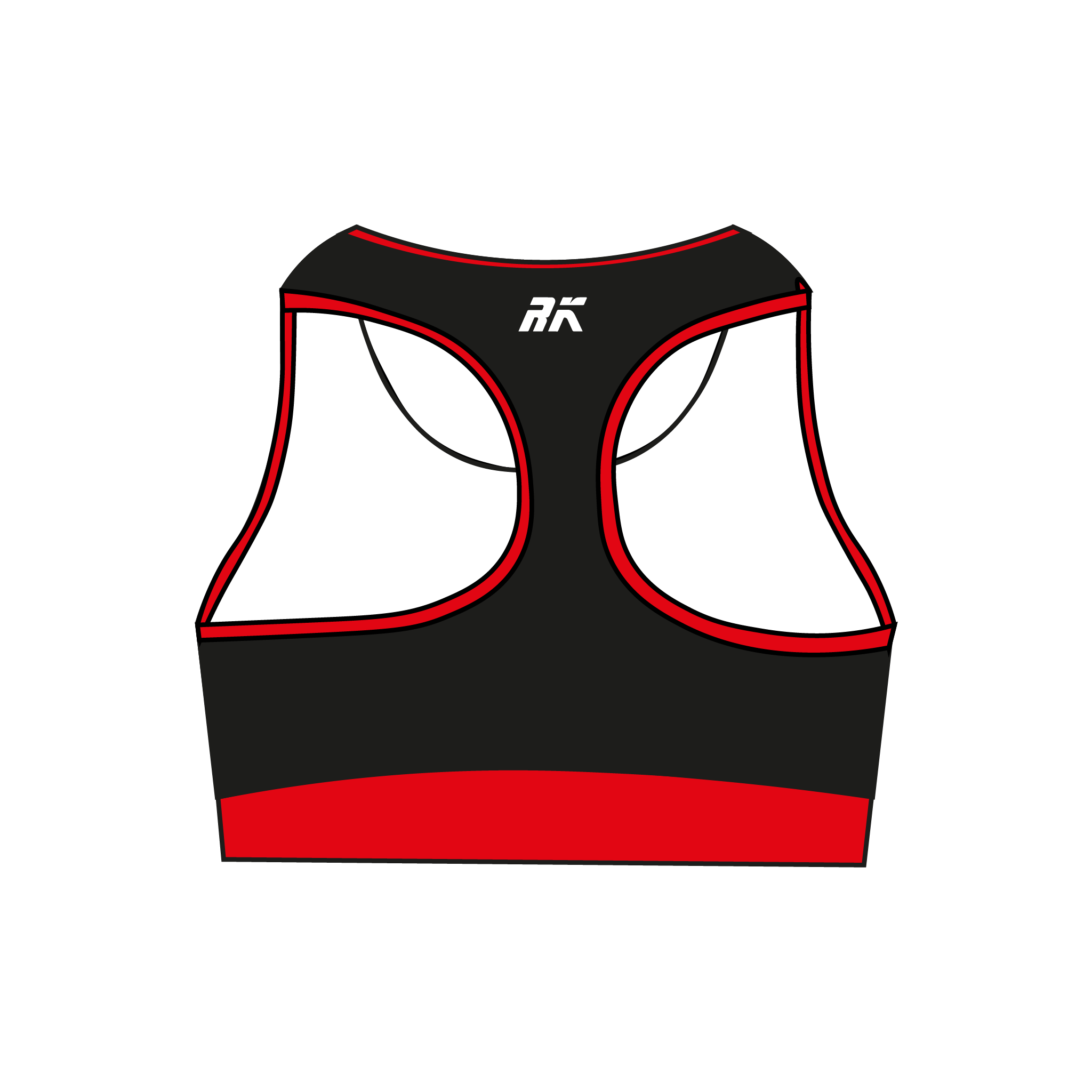 Indianapolis Rowing Center Black Sports Bra