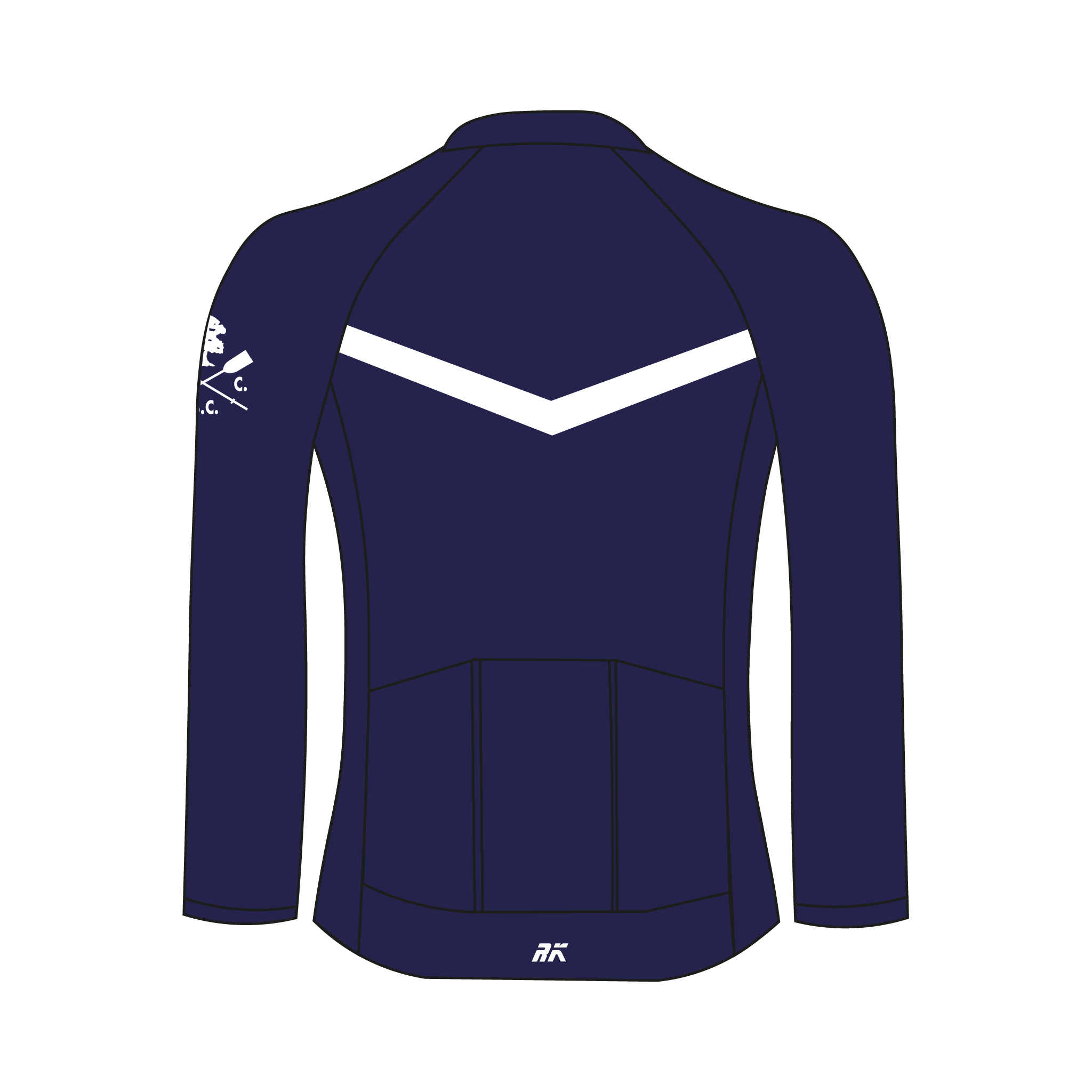 Old Canfordian Boat Club Long Sleeve Navy Cycling Jersey