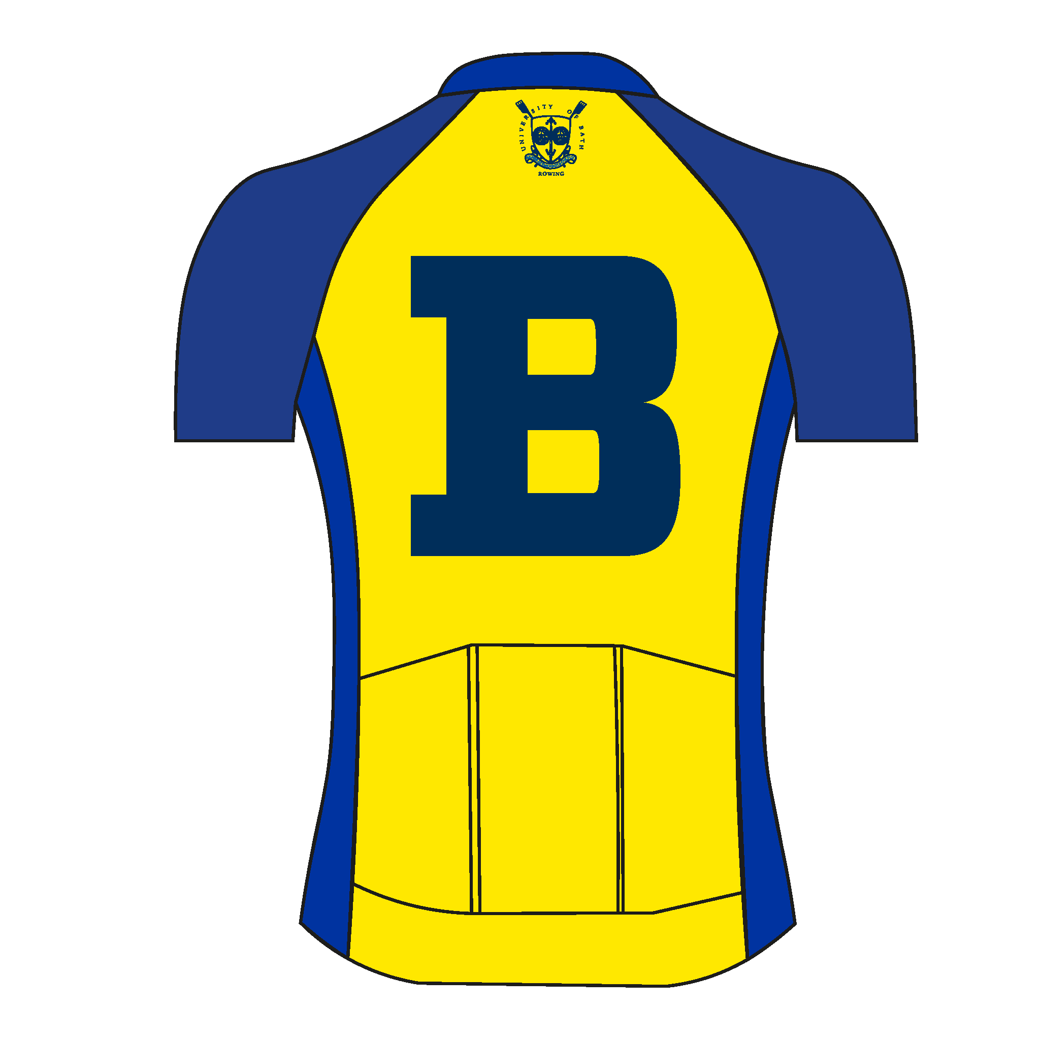 University of Bath Boat Club Crew Bath Short Sleeve Cycling Training jersey