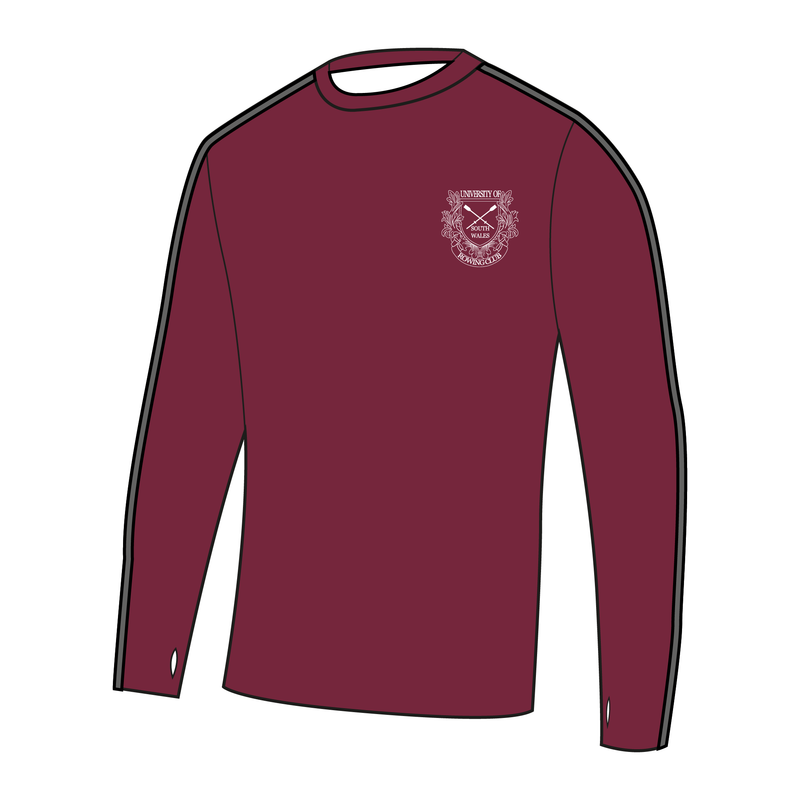 University of South Wales Rowing Club Bespoke Long Sleeve Gym T-Shirt