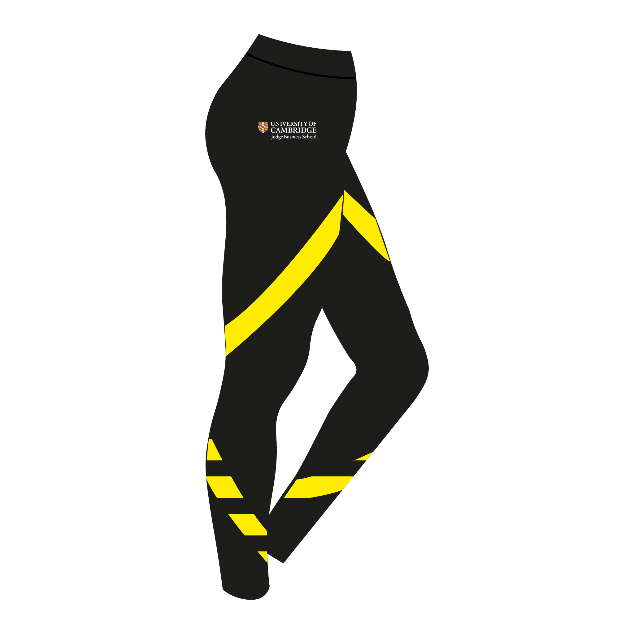 Judge Business School Boat Club Black and Yellow leggings