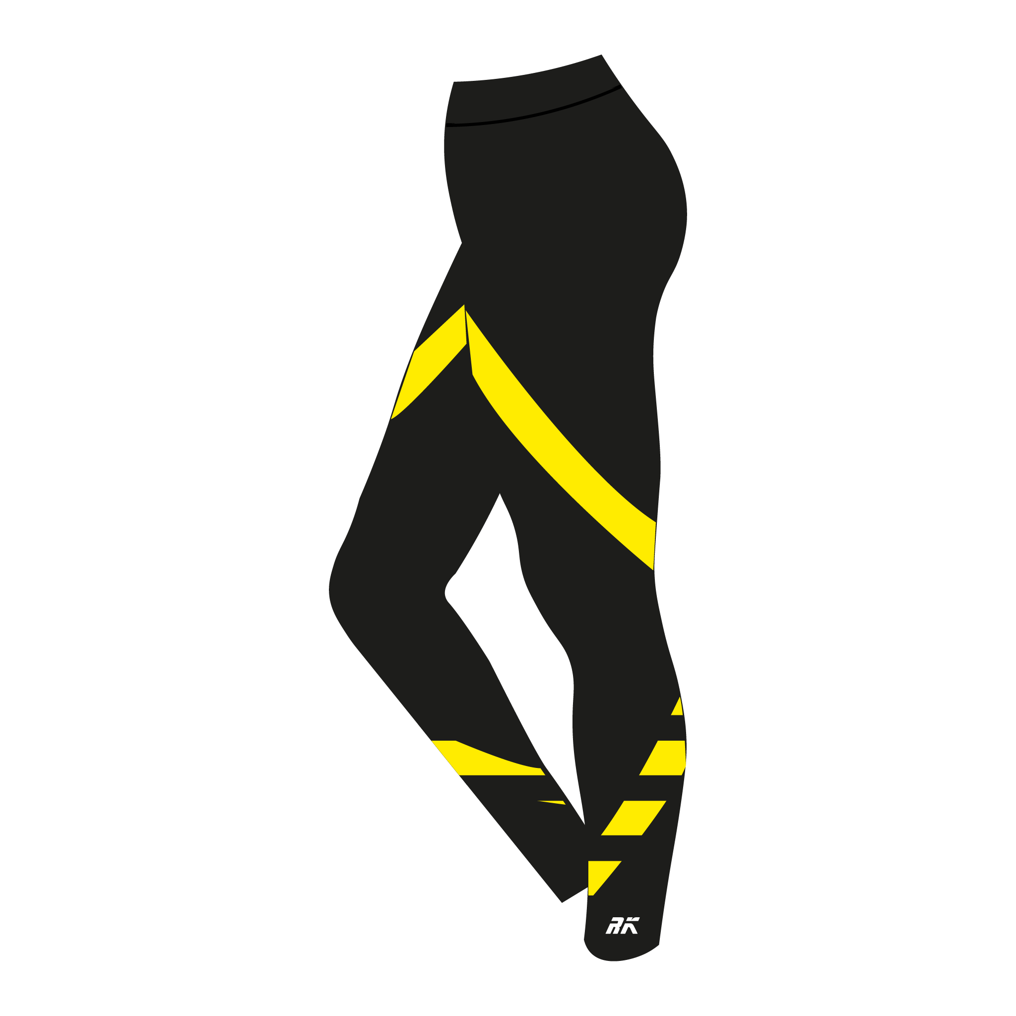 Judge Business School Boat Club Black and Yellow leggings