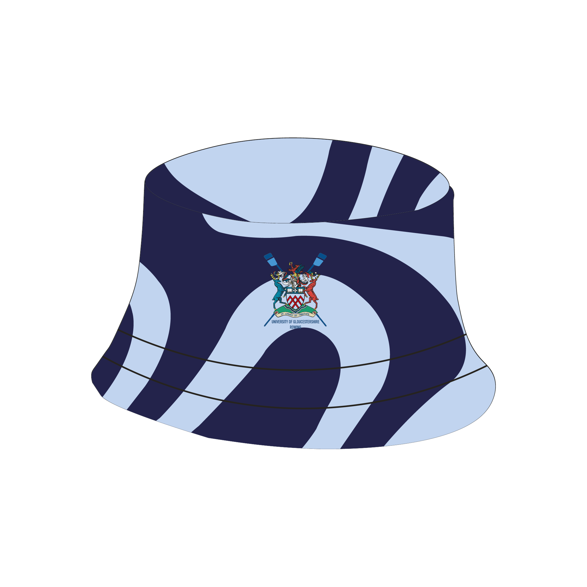 University of Gloucestershire Rowing Club Reversible Bucket Hat