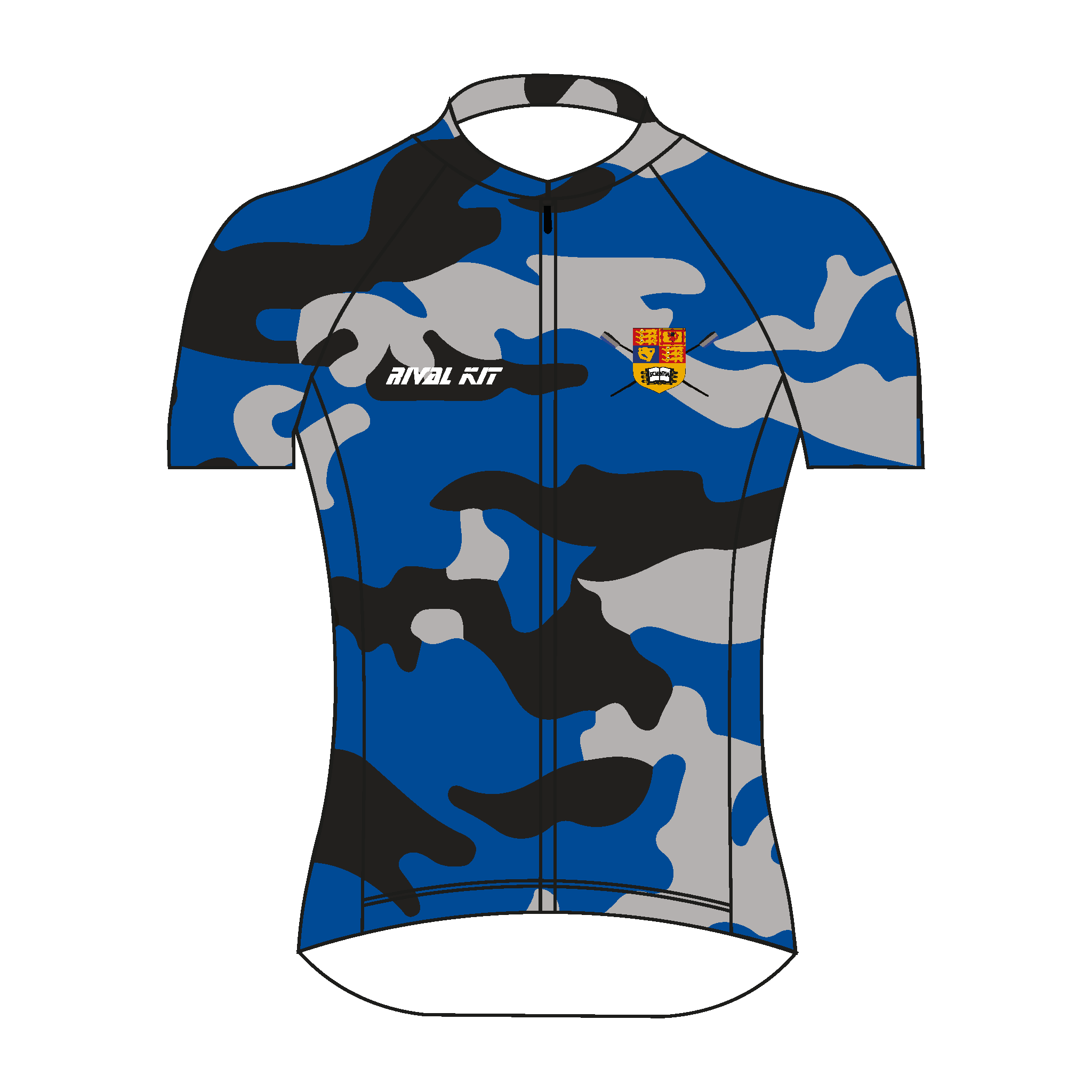 Imperial College Boat Club Camo Short Sleeve Cycling Jersey