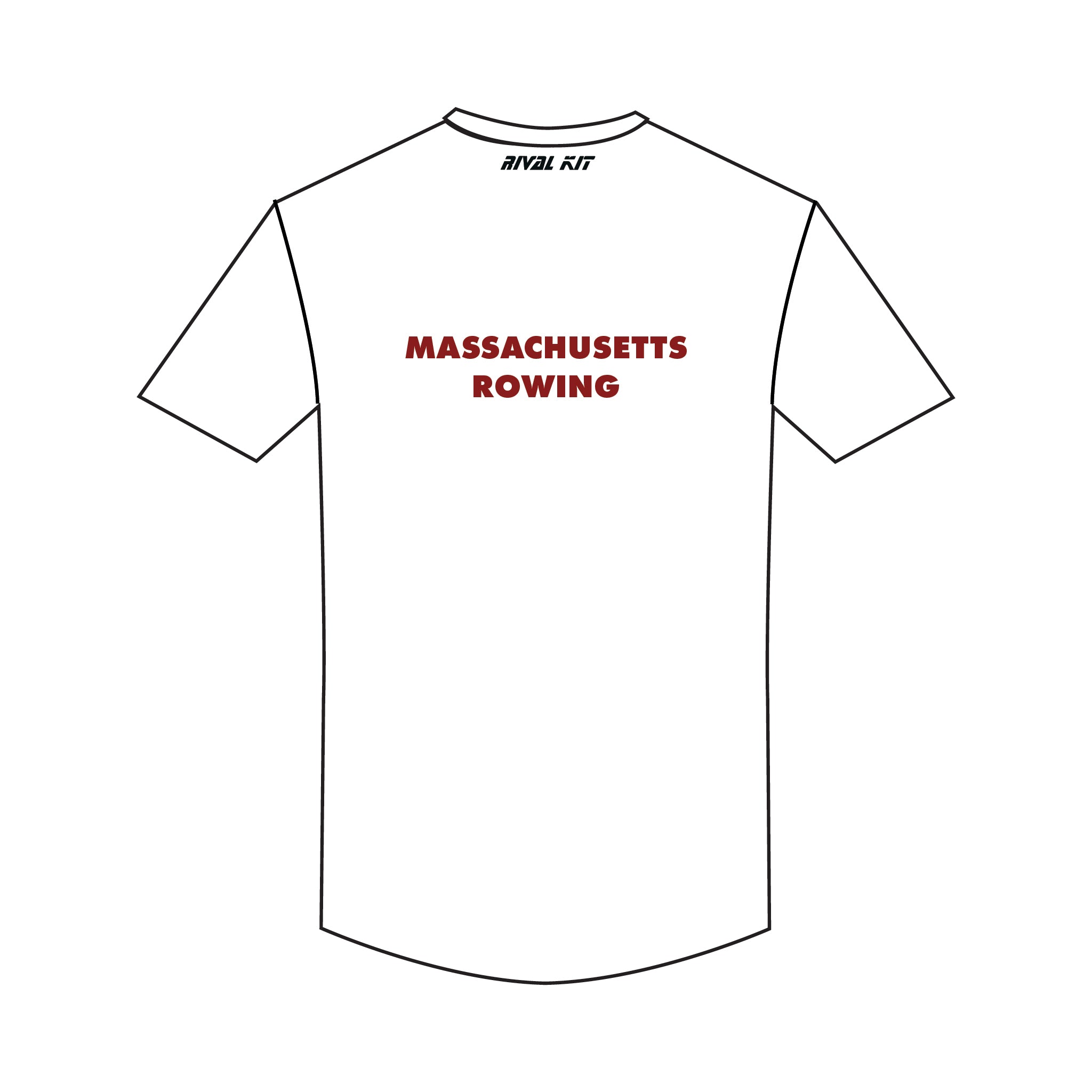 University of Massachusetts Men’s Rowing Gym T-shirt White