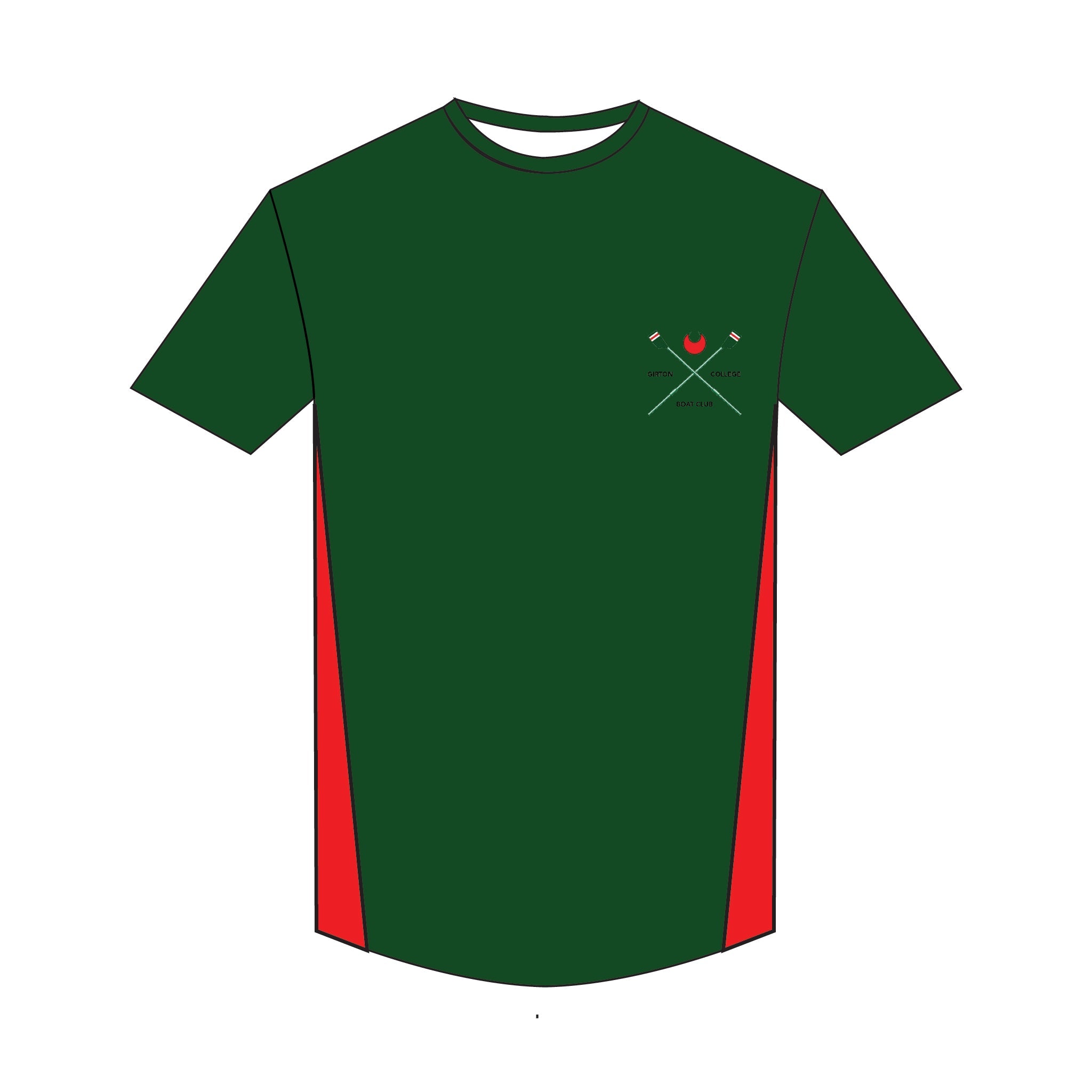 Girton College Boat Club Bespoke Gym T-Shirt 2