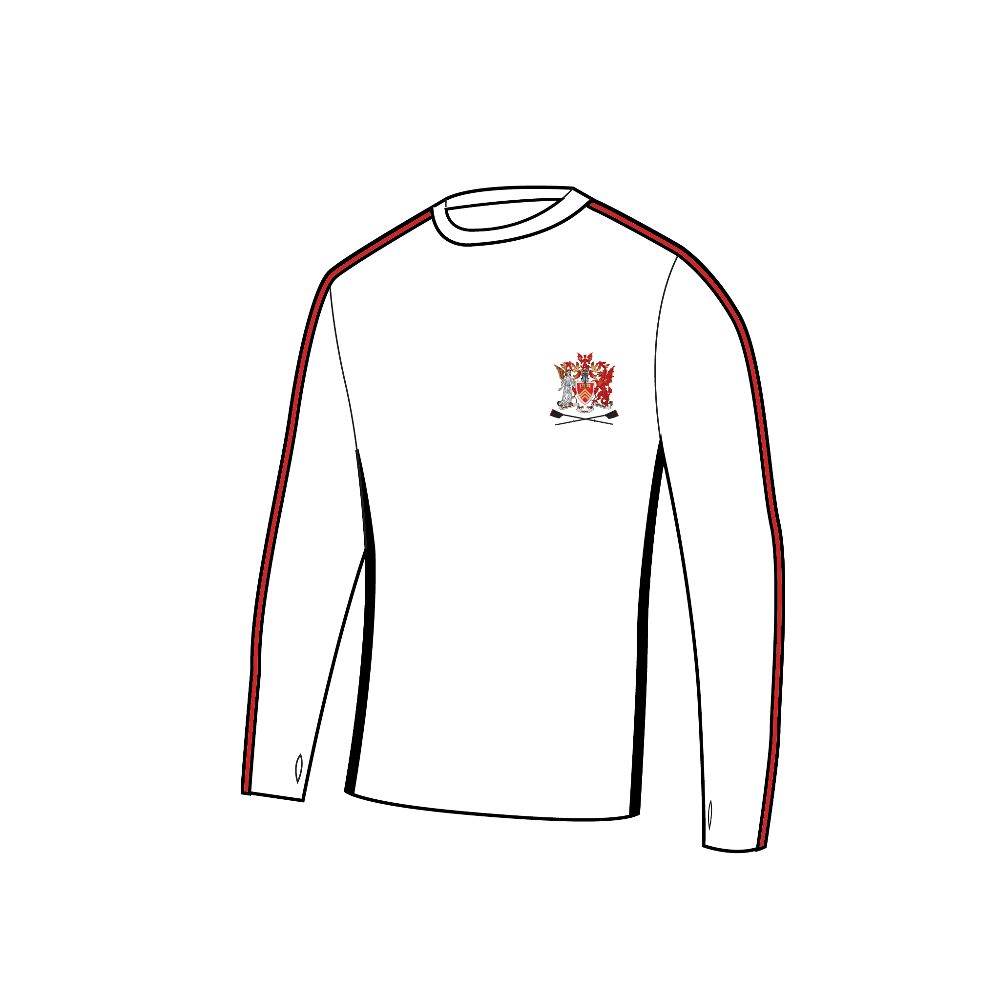 Cardiff University Rowing Club Bespoke Long Sleeve Gym T-Shirt