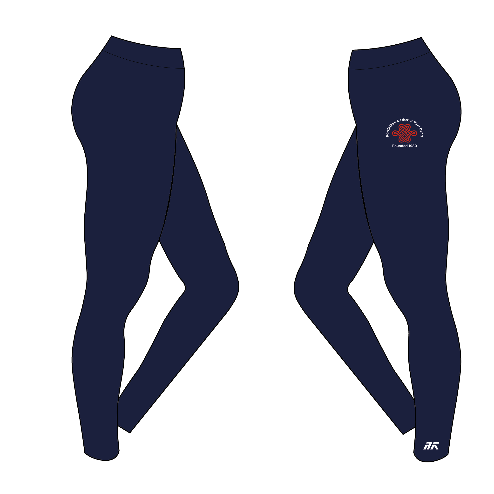 Portelthen & District Pipe Band Navy Leggings