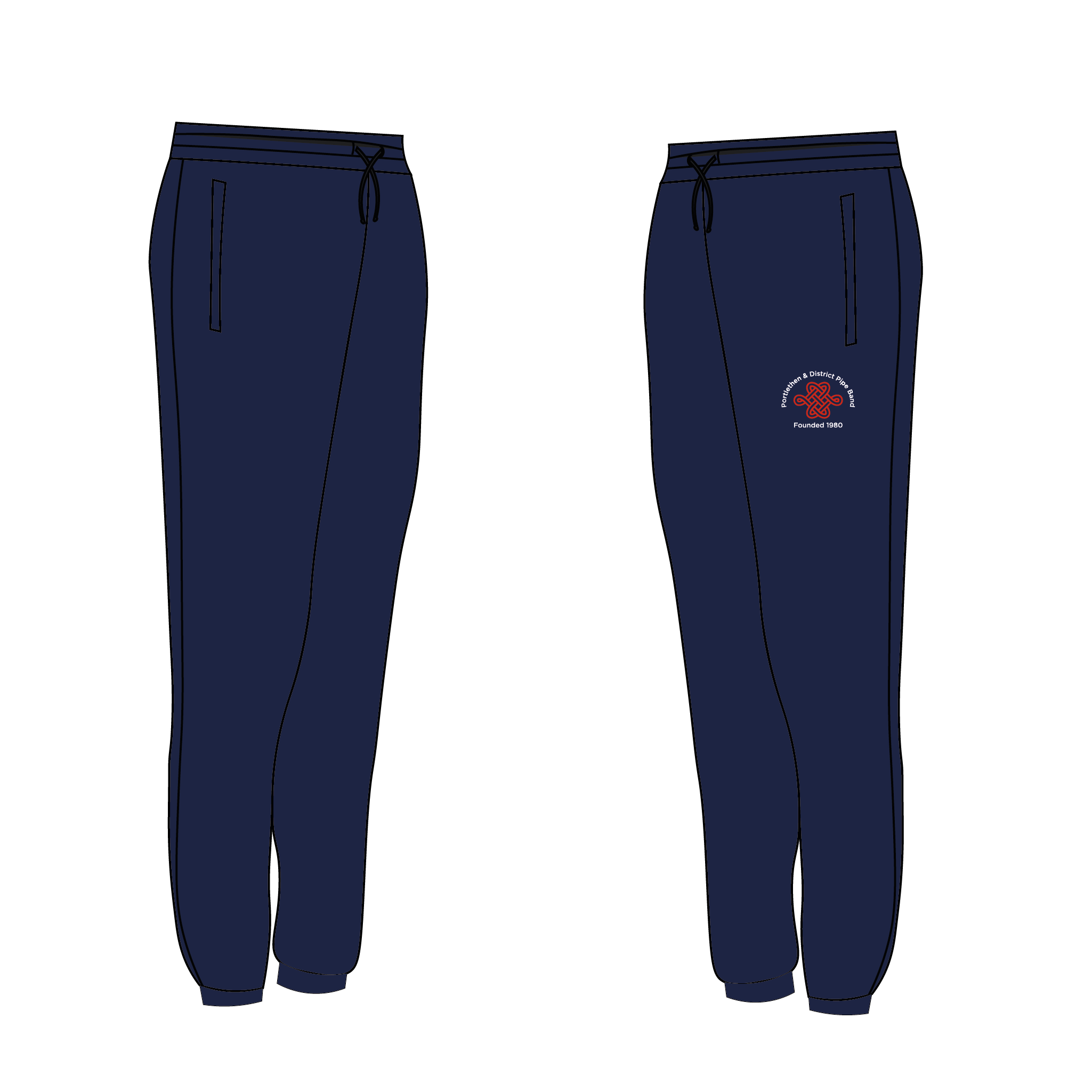 Portelthen & District Pipe Band Navy Joggies
