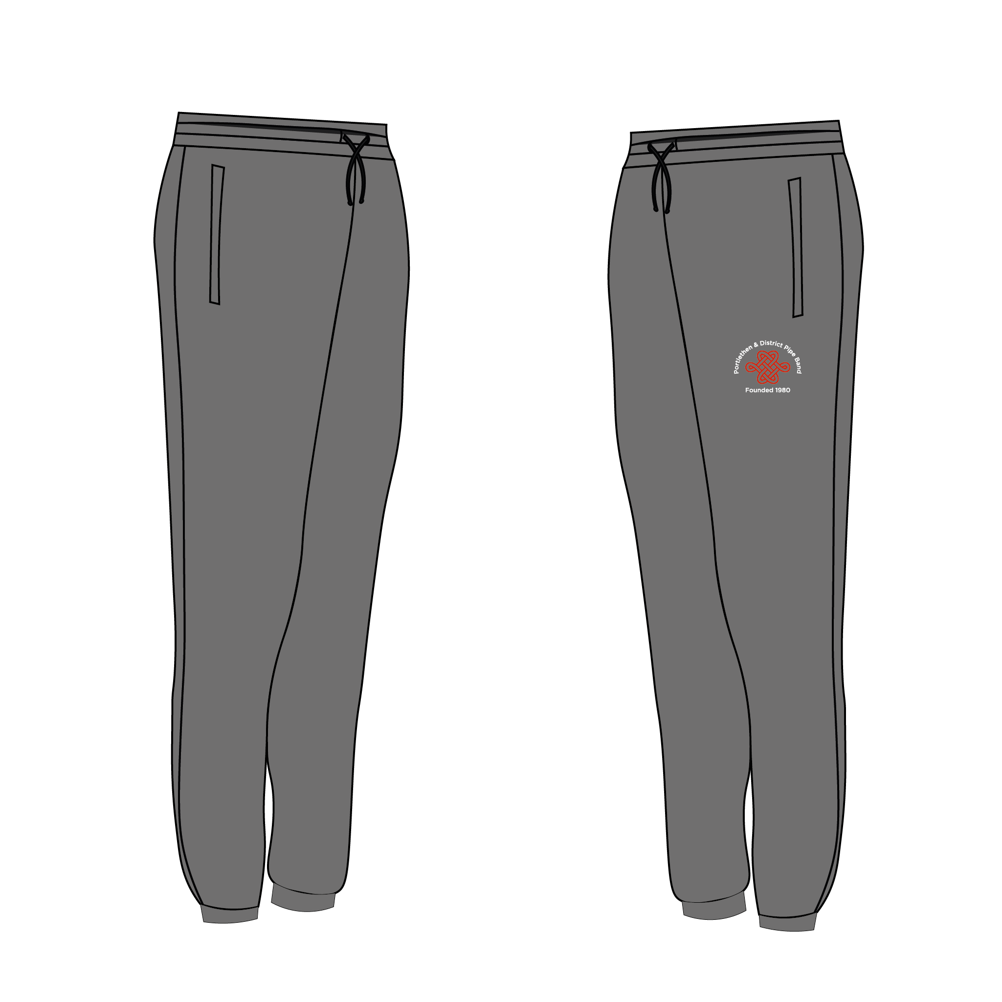 Portelthen & District Pipe Band Grey Joggies