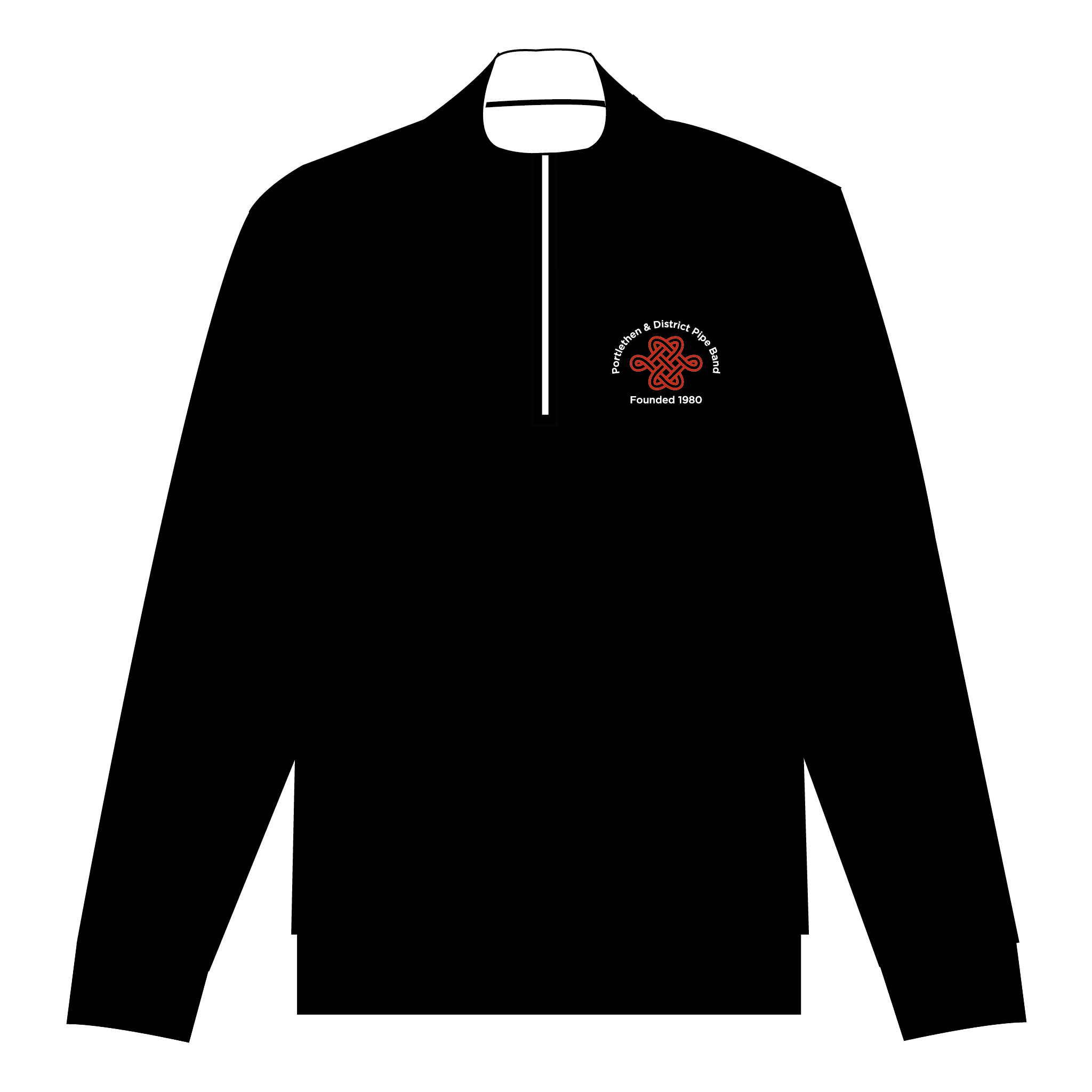 Portelthen & District Pipe Band Black Q-zip