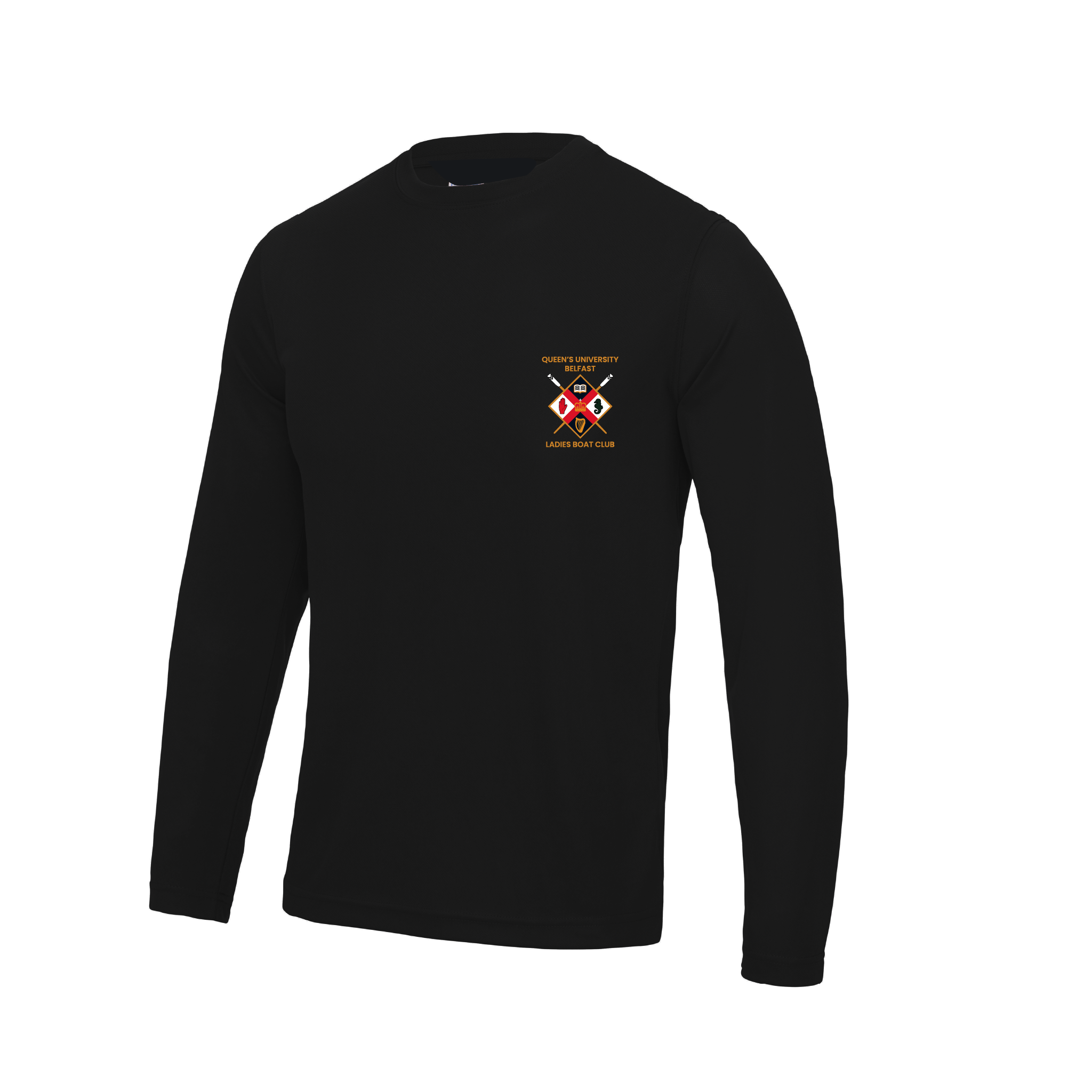 Queen's University Belfast Ladies Boat Club Long Sleeve Gym T-Shirts