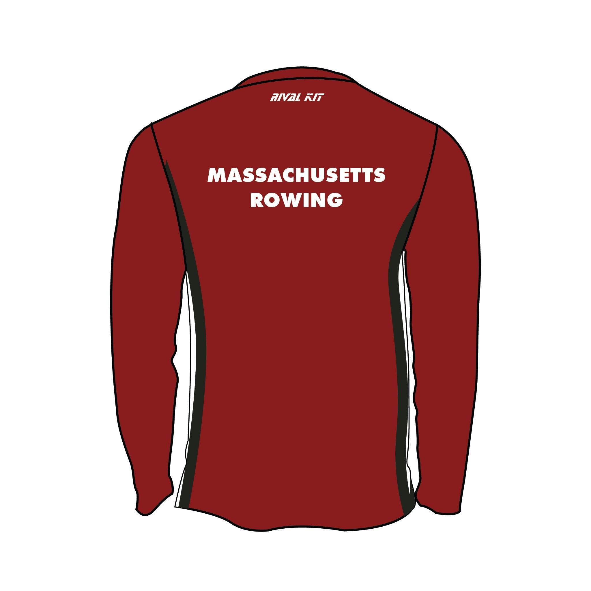 University of Massachusetts Men’s Rowing Bespoke Long Sleeve Gym T-Shirt 1