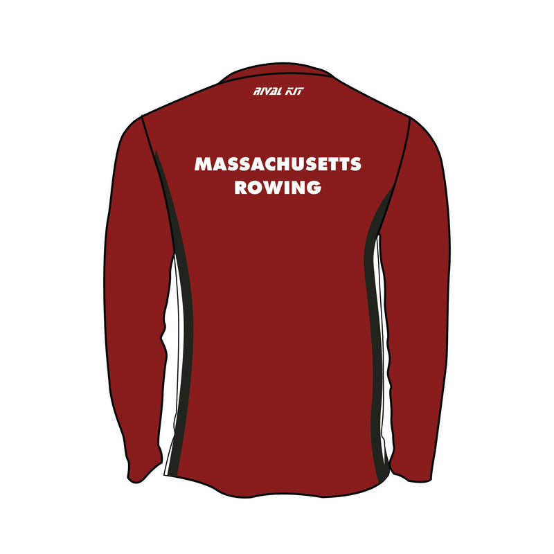 University of Massachusetts Men’s Rowing Bespoke Long Sleeve Gym T-Shirt 1