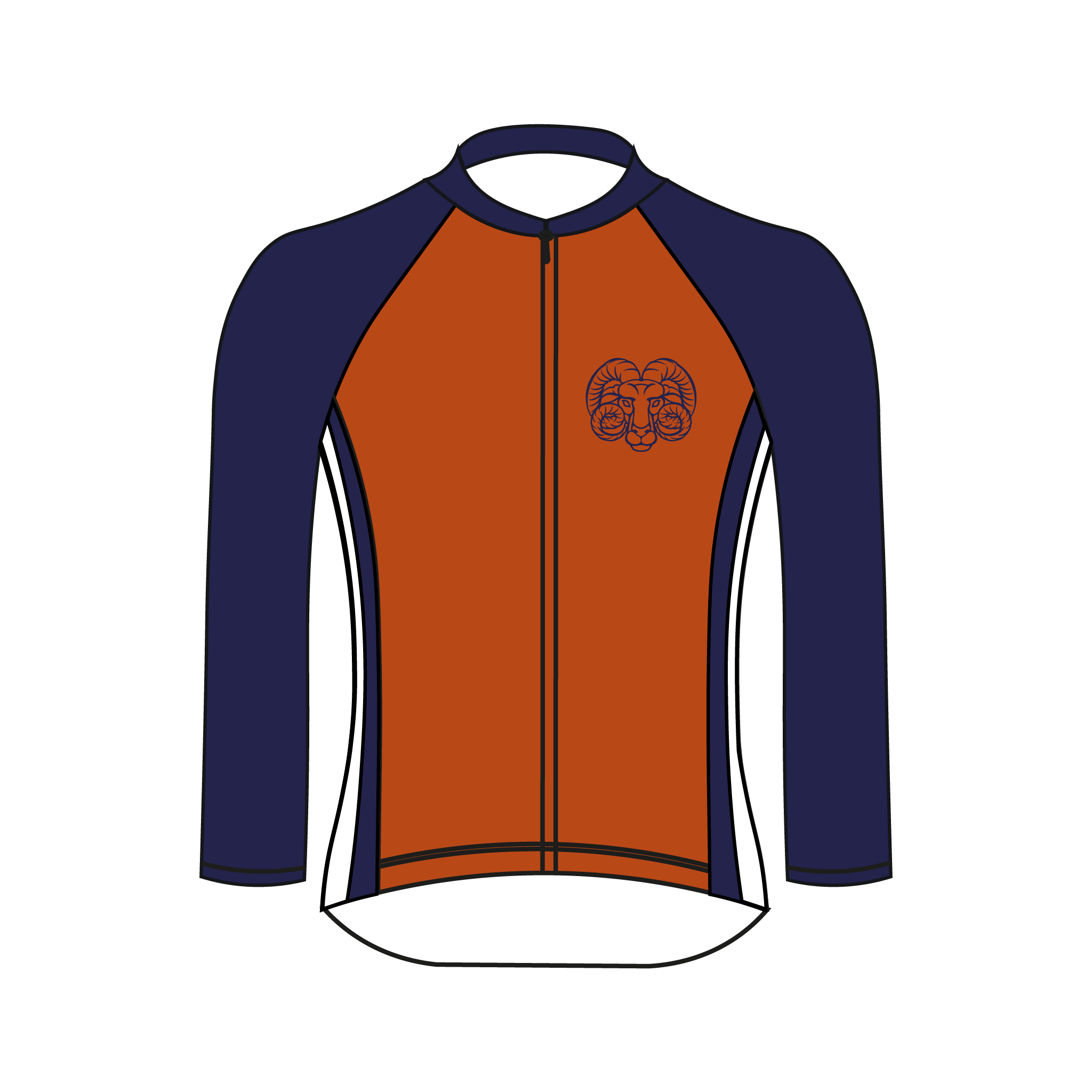 Aries Boat Club Long Sleeve Cycling Jersey