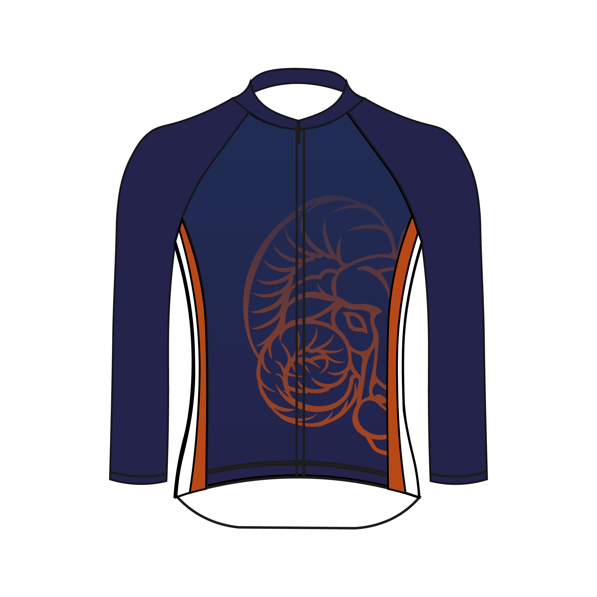 Aries Boat Club Long Sleeve Cycling Jersey 2