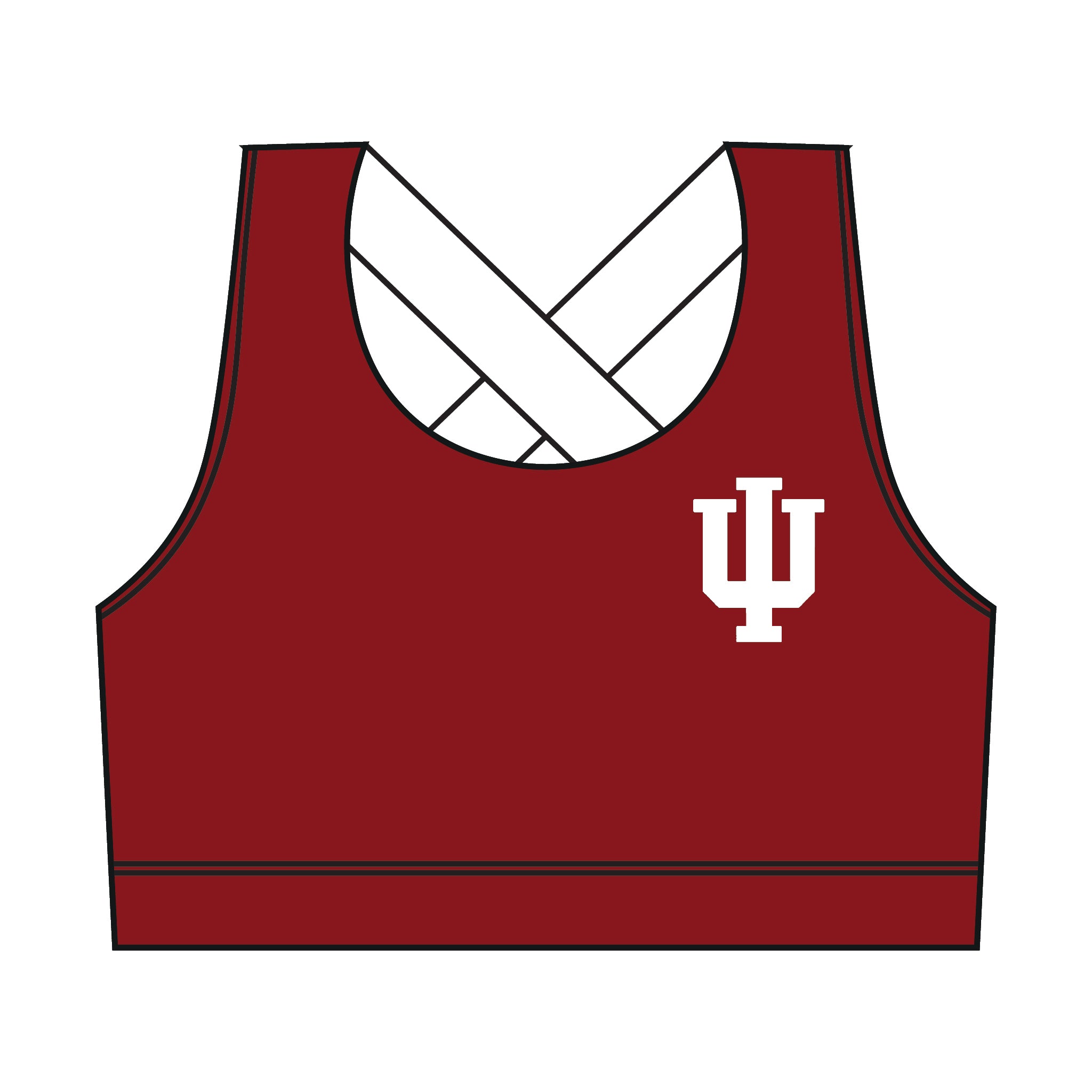 Indiana Rowing Club Sports Bra
