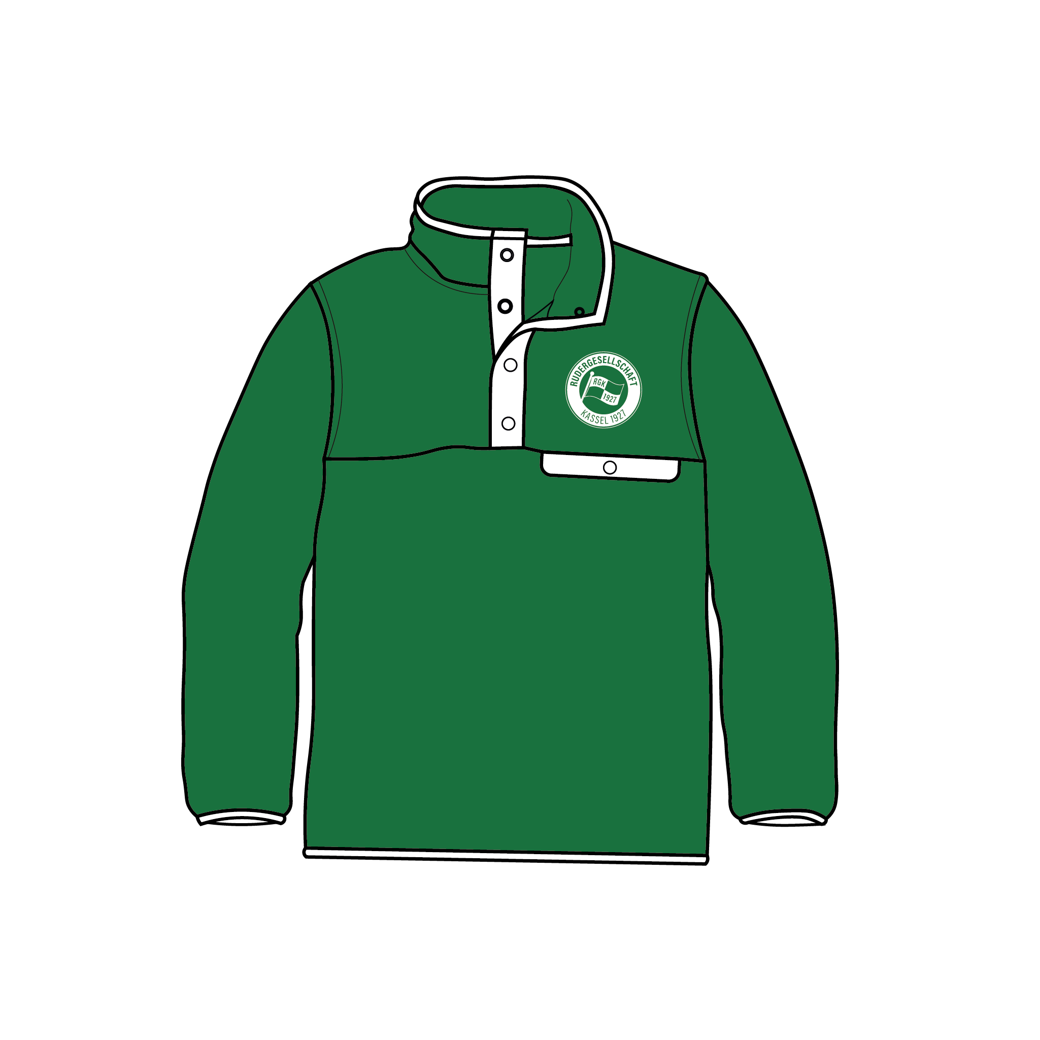 Rudergesellschaft Kassel 1927 Green Pocket Fleece