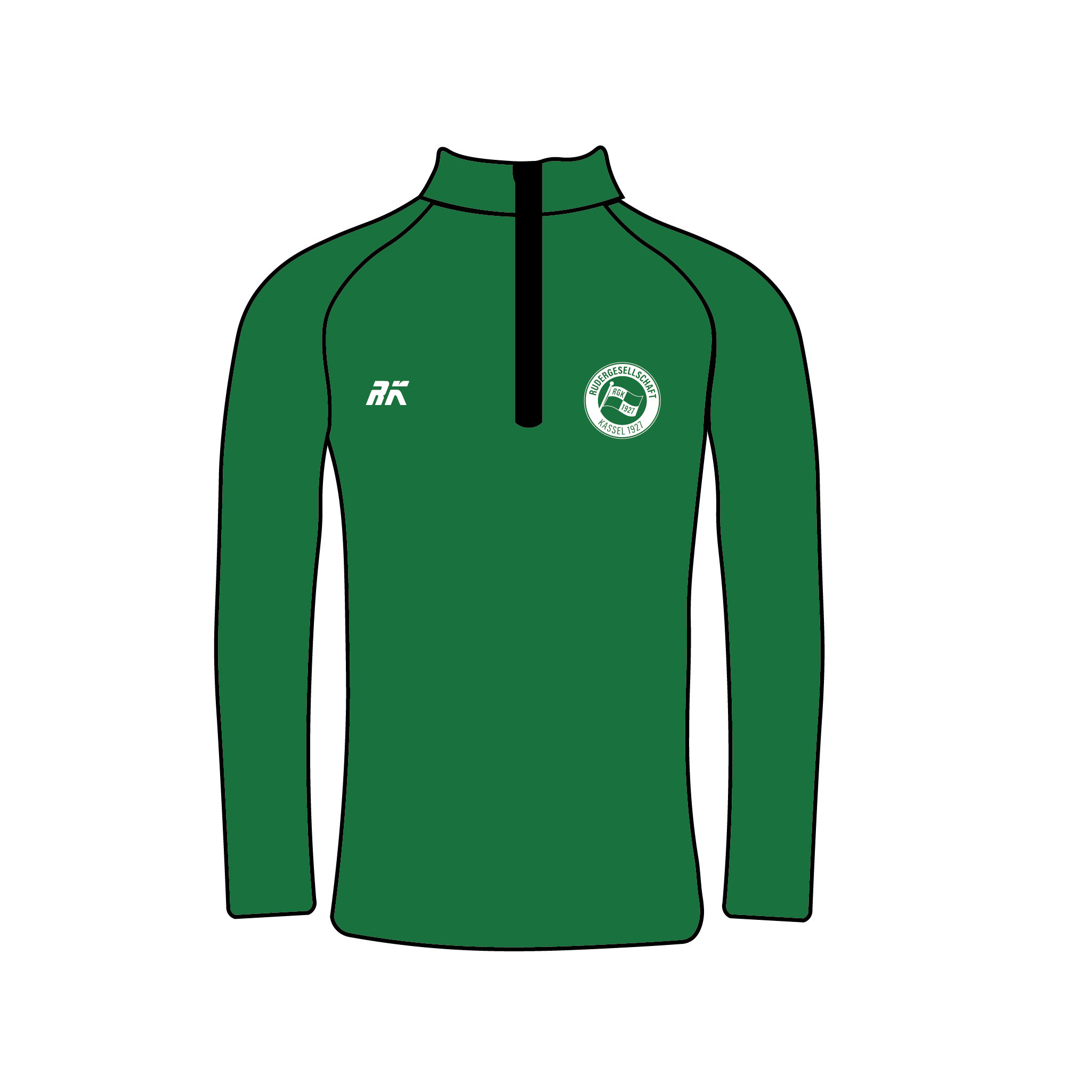 Rudergesellschaft Kassel 1927 Bespoke Green Q-Zip