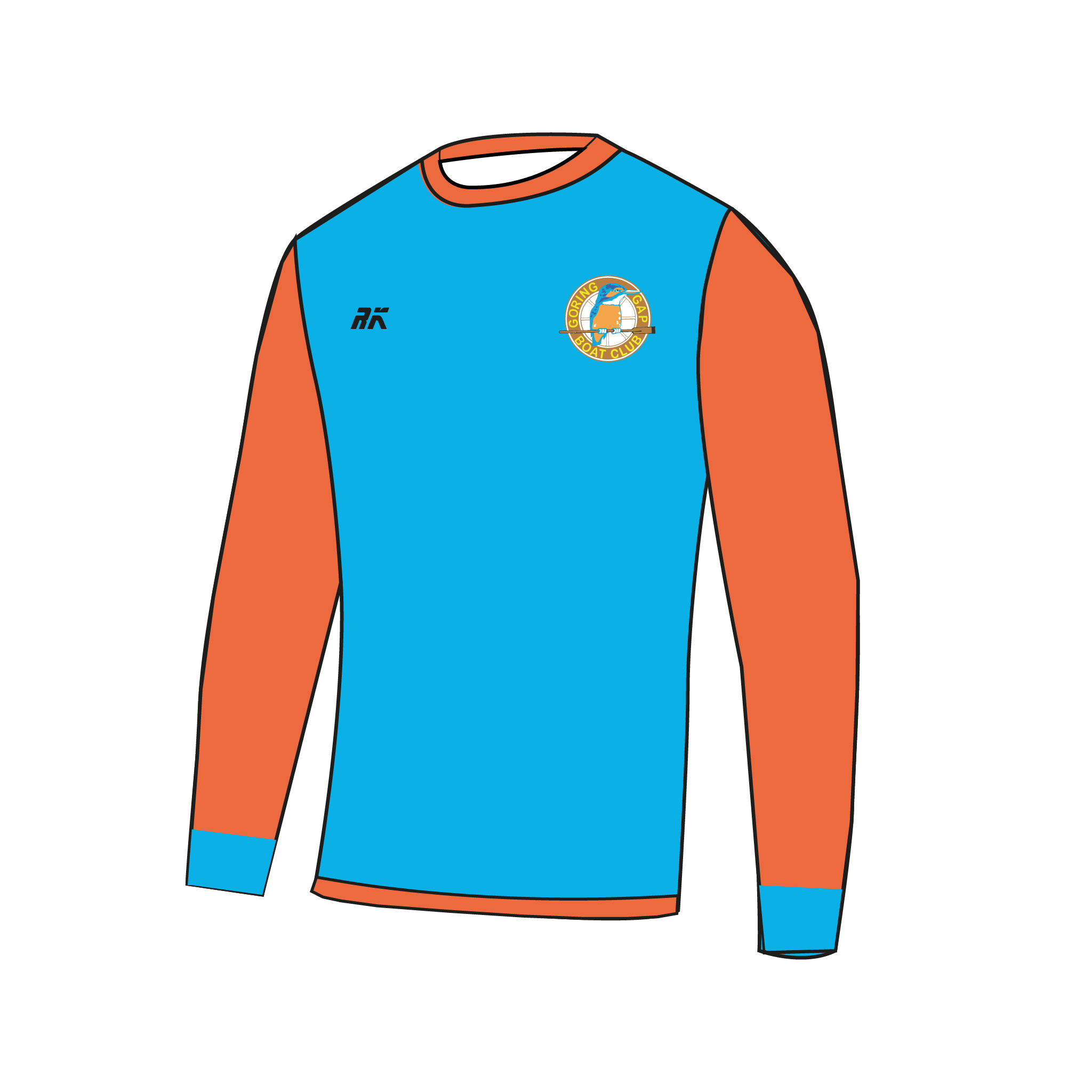 Goring Gap Boat Club Bespoke Long Sleeve Gym T-Shirt
