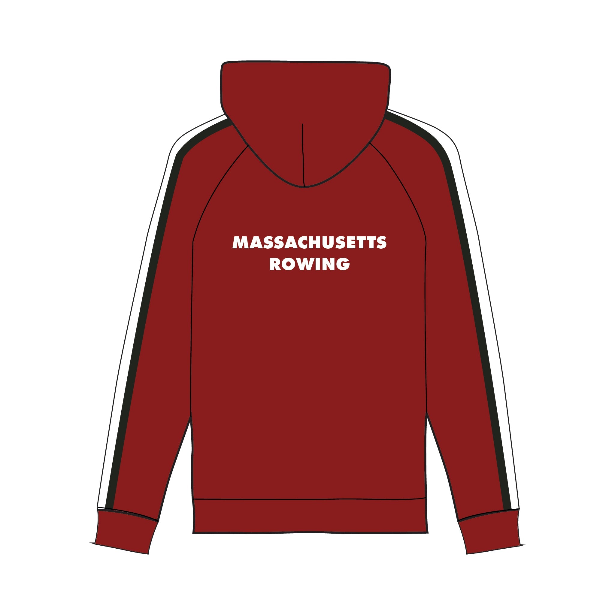 University of Massachusetts Men’s Rowing Hoodie 1